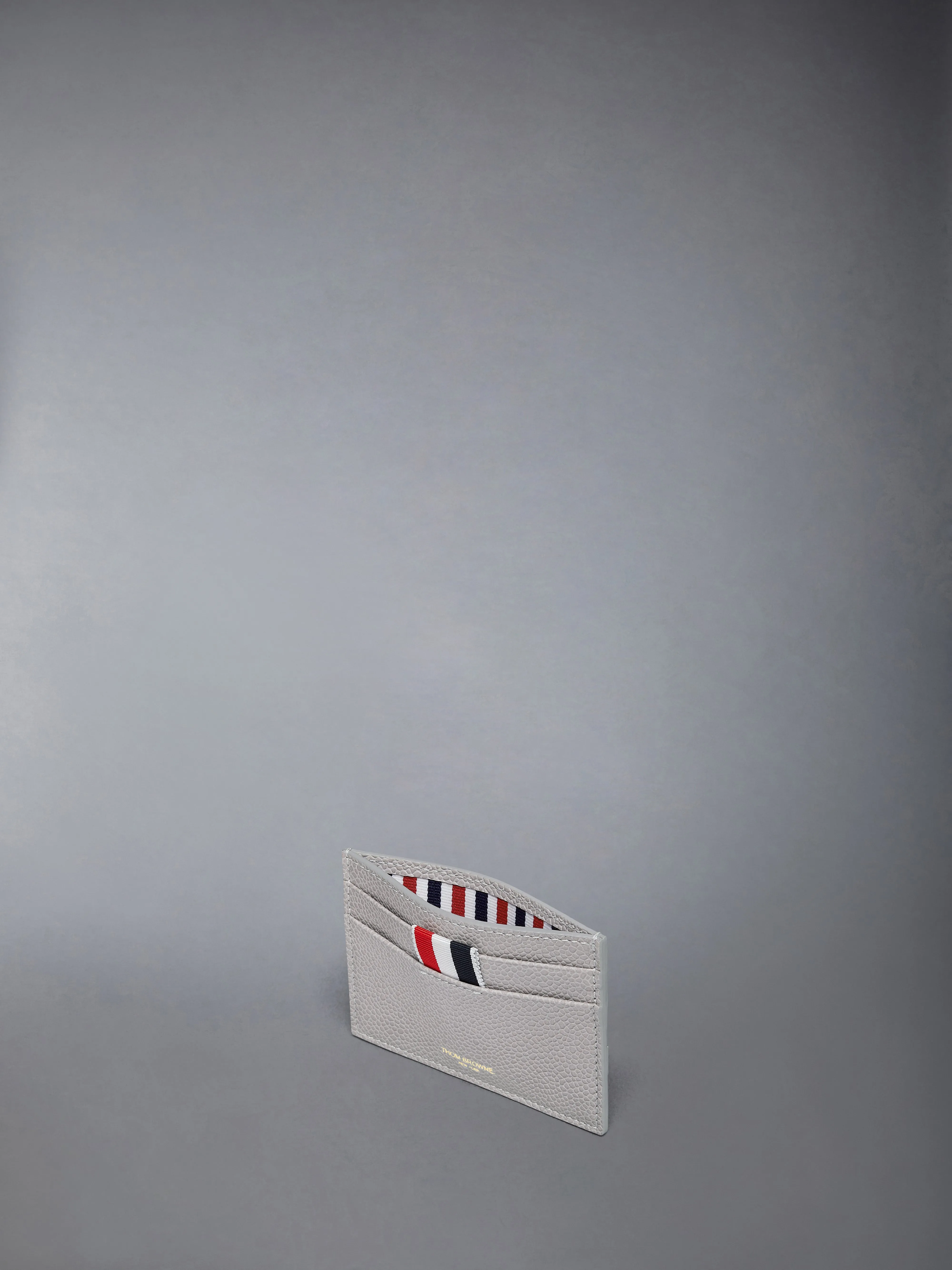 PEBBLE GRAIN 4-BAR SINGLE CARD HOLDER sold by Thom Browne product image thumbnail 3