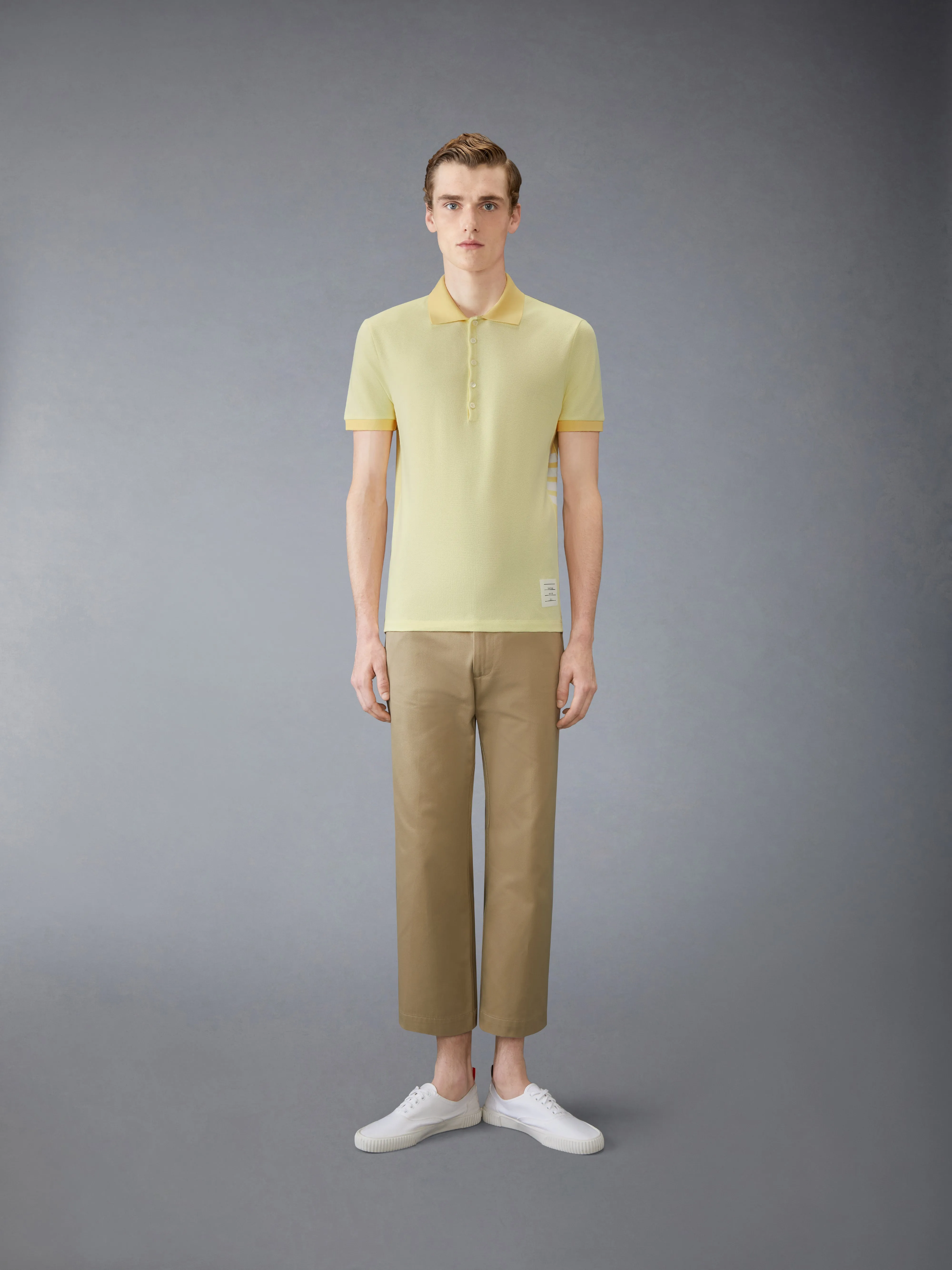 CLASSIC PIQUE 4-BAR POLO sold by Thom Browne product image thumbnail 3