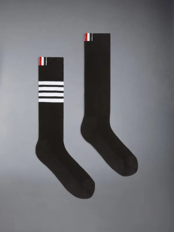 COTTON 4-BAR ATHLETIC MID CALF SOCKS sold by Thom Browne