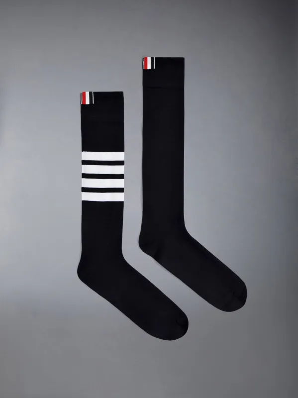 COTTON 4-BAR OVER THE CALF SOCKS sold by Thom Browne