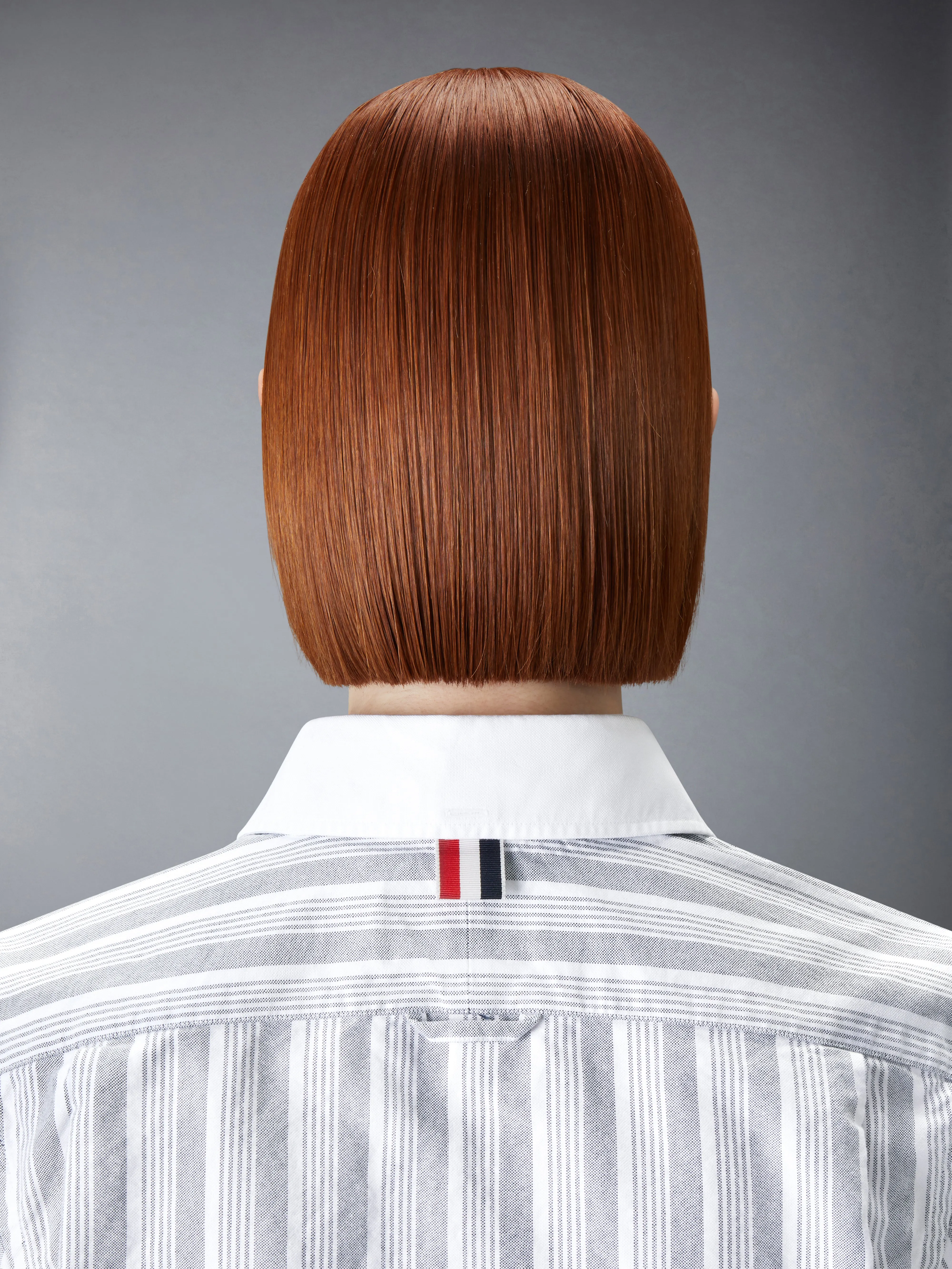 STRIPED OXFORD CROPPED SHIRT sold by Thom Browne product image thumbnail 4