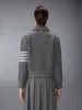 BOILED MERINO WOOL 4-BAR BOMBER JACKET sold by Thom Browne