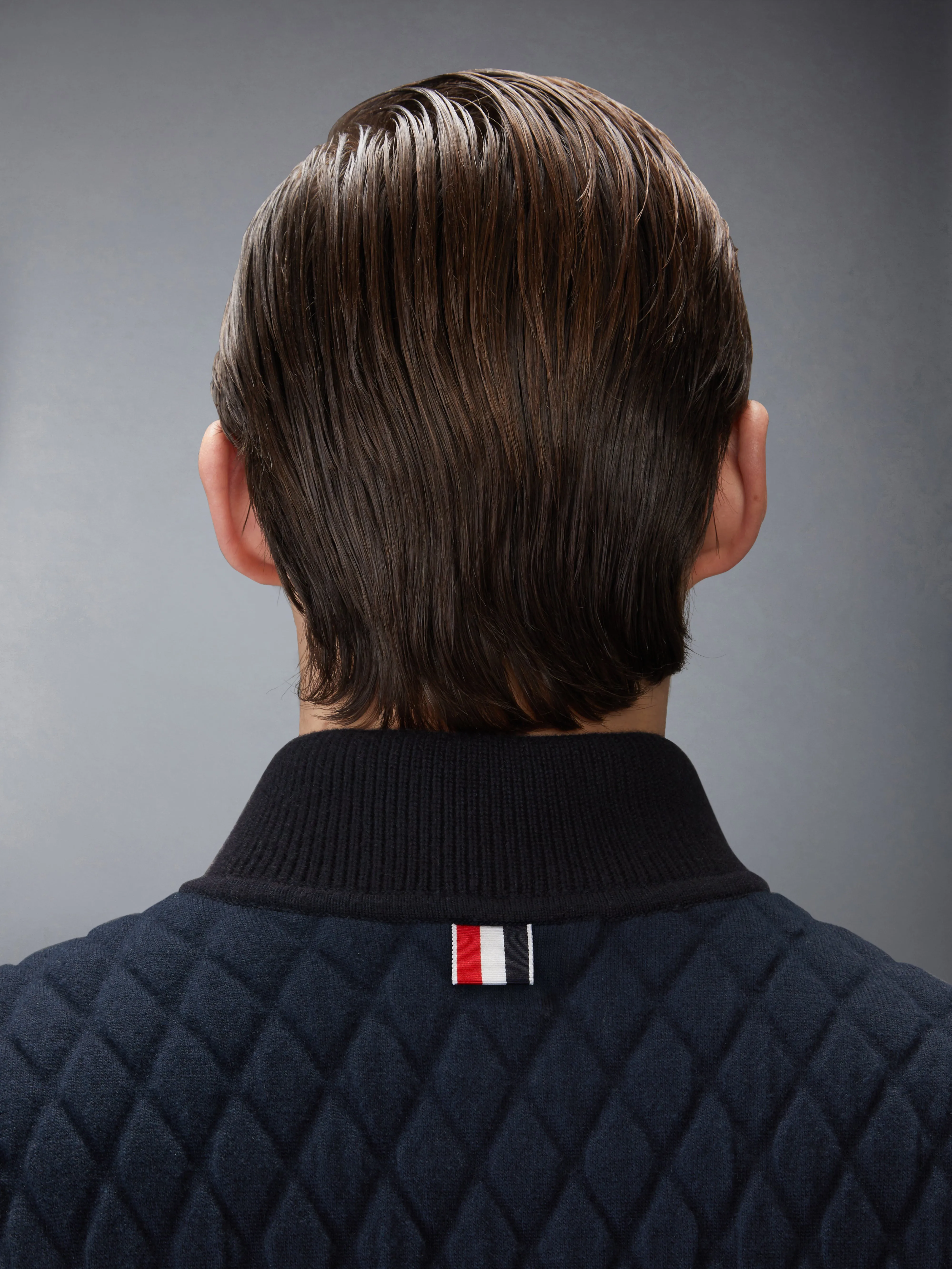 MERINO WOOL INTARSIA JACQUARD WORK VEST sold by Thom Browne product image thumbnail 5