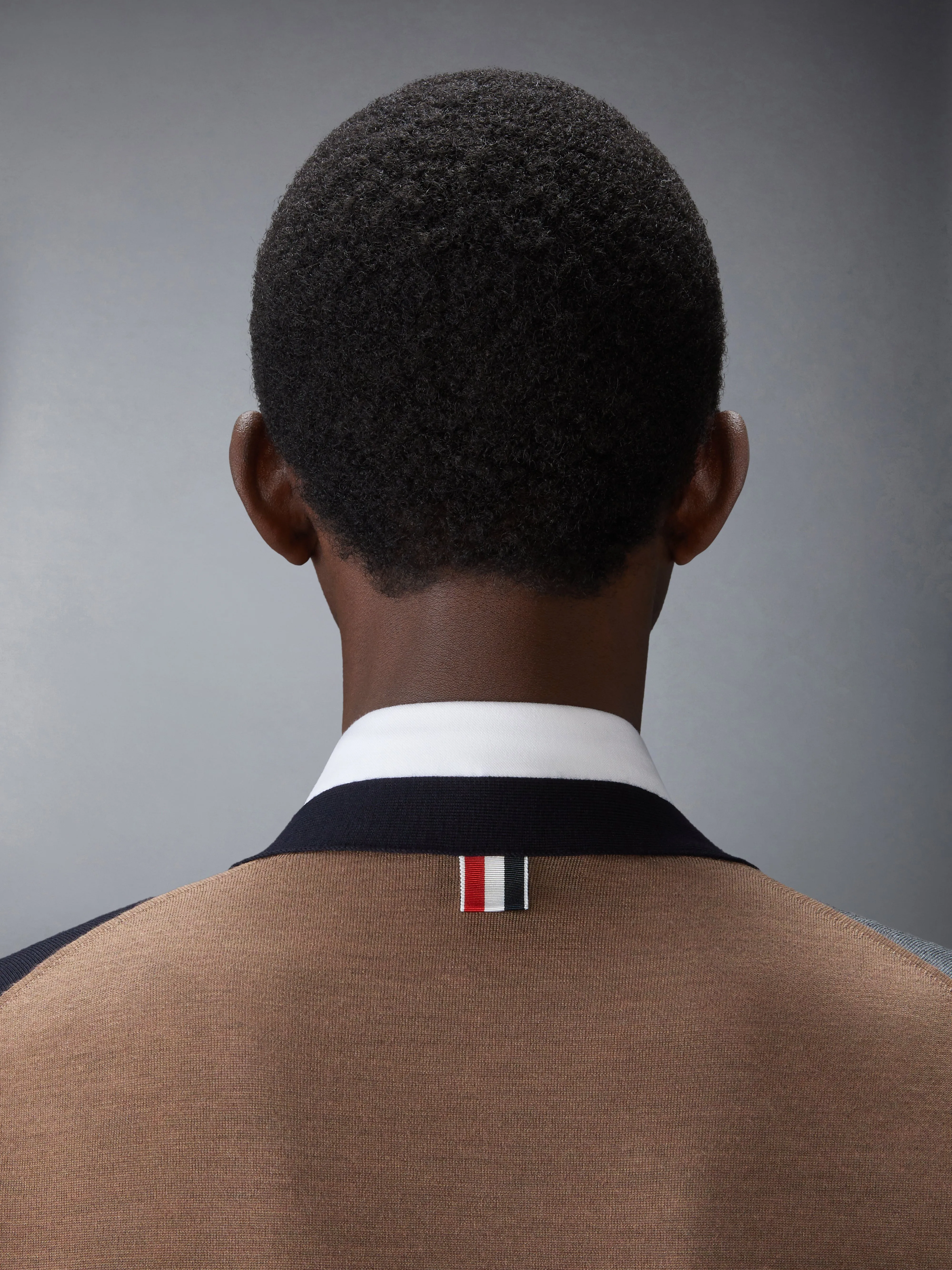 FINE MERINO WOOL FUNMIX V NECK CARDIGAN sold by Thom Browne product image thumbnail 5