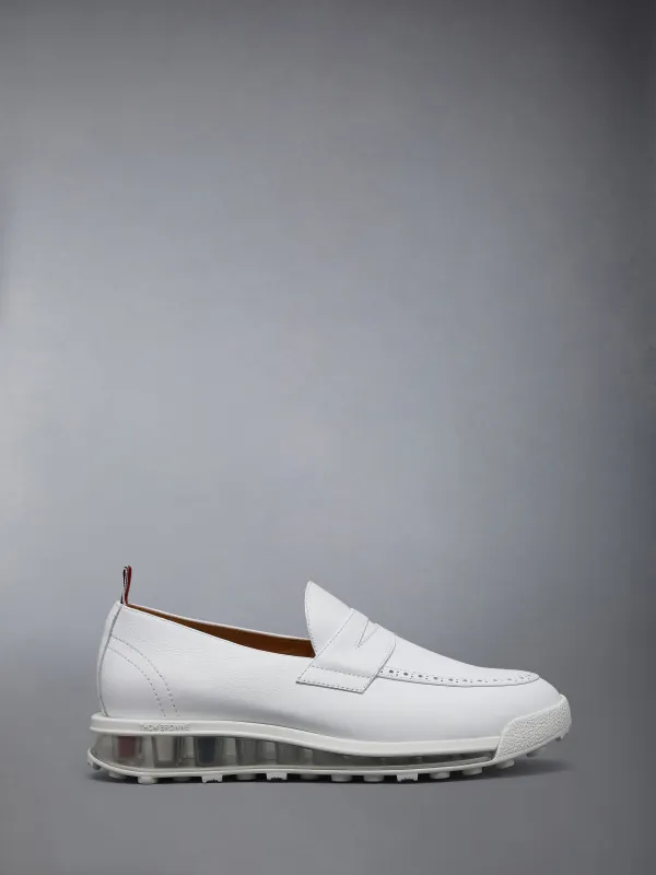 VITELLO CALF LEATHER PENNY LOAFER sold by Thom Browne