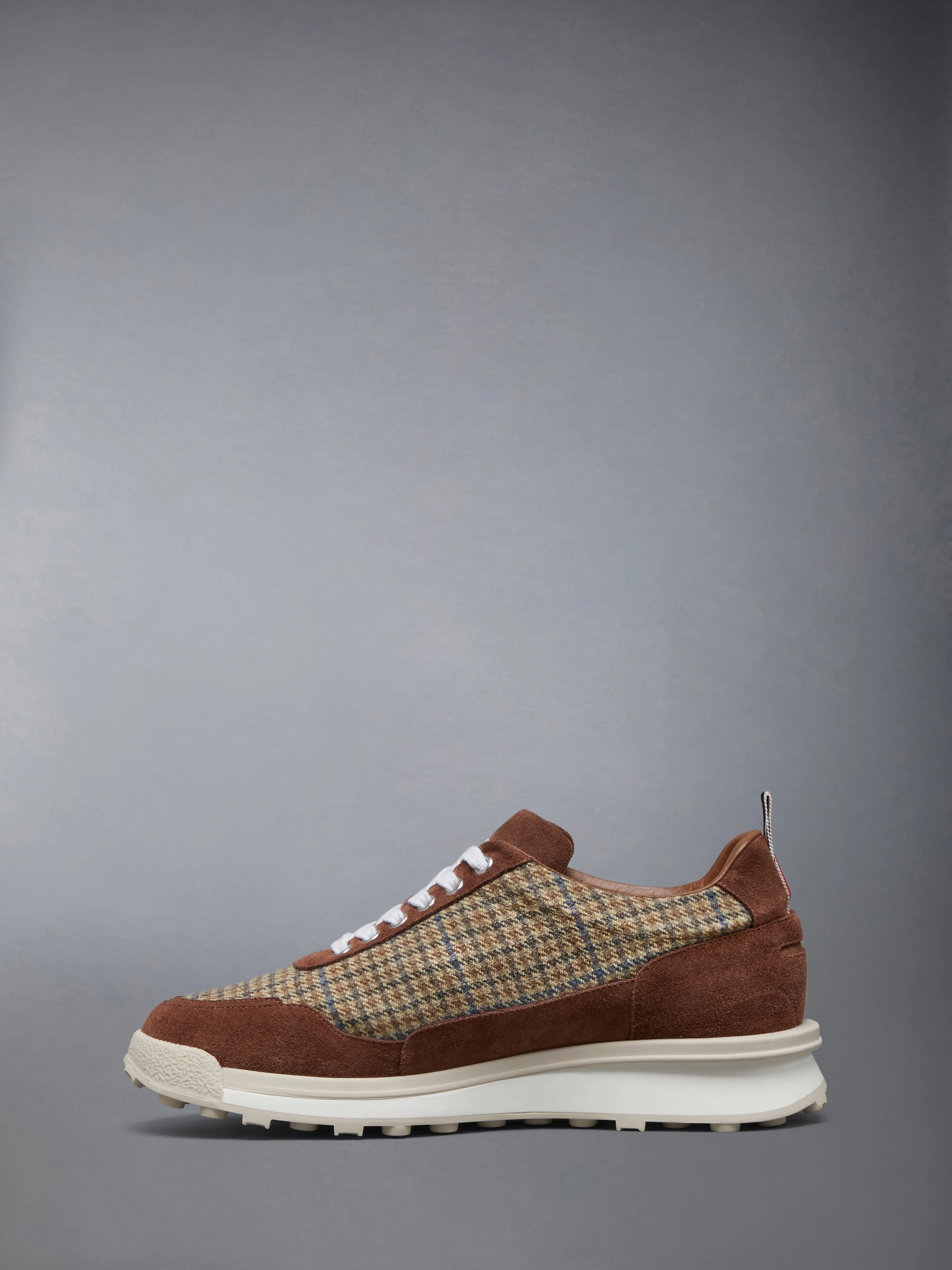 GUNCLUB CHECK CHEVIOT TWEED ALUMNI SNEAKERS sold by Thom Browne product image thumbnail 3