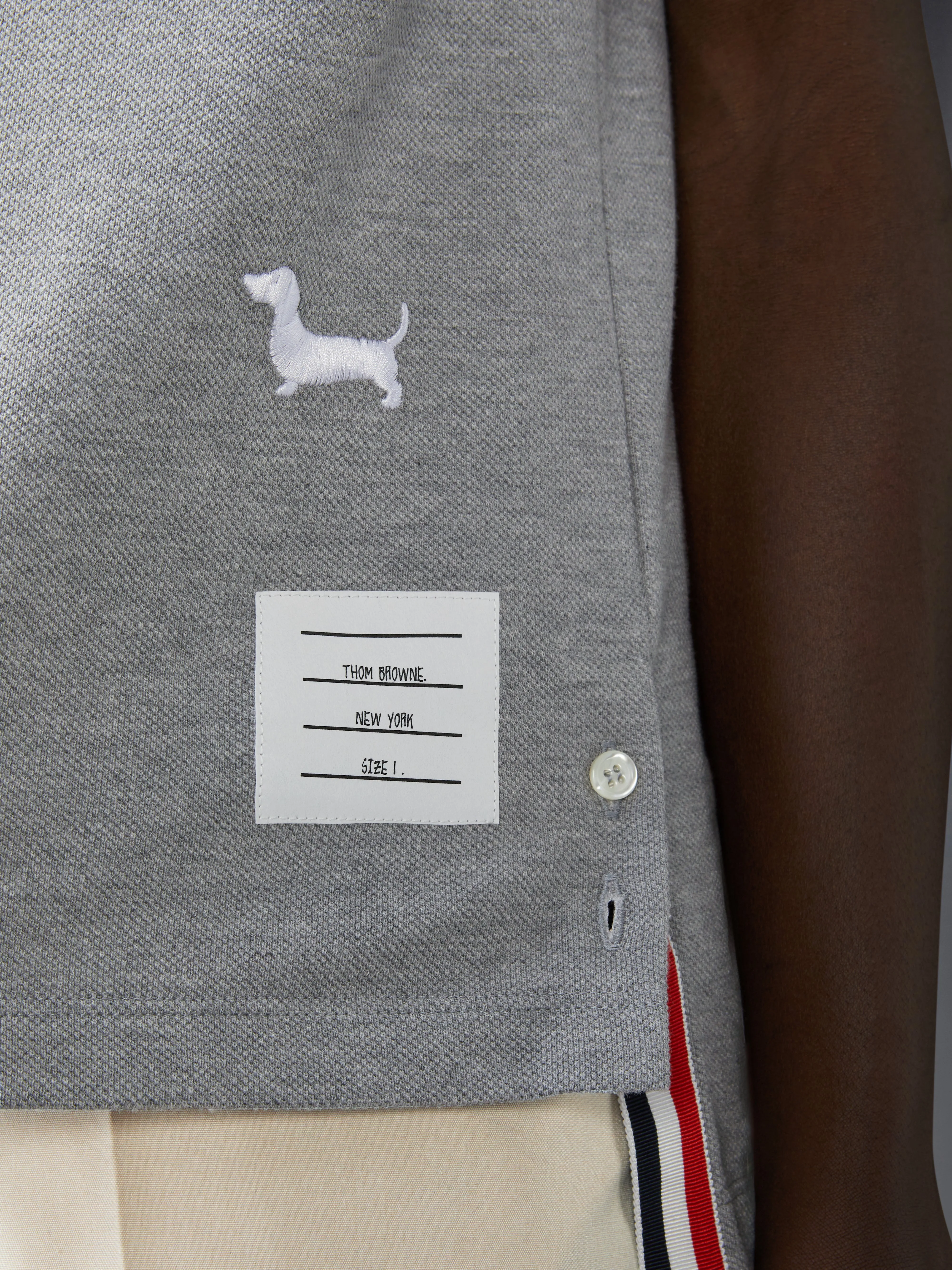 CLASSIC PIQUE HECTOR TEE sold by Thom Browne product image thumbnail 4