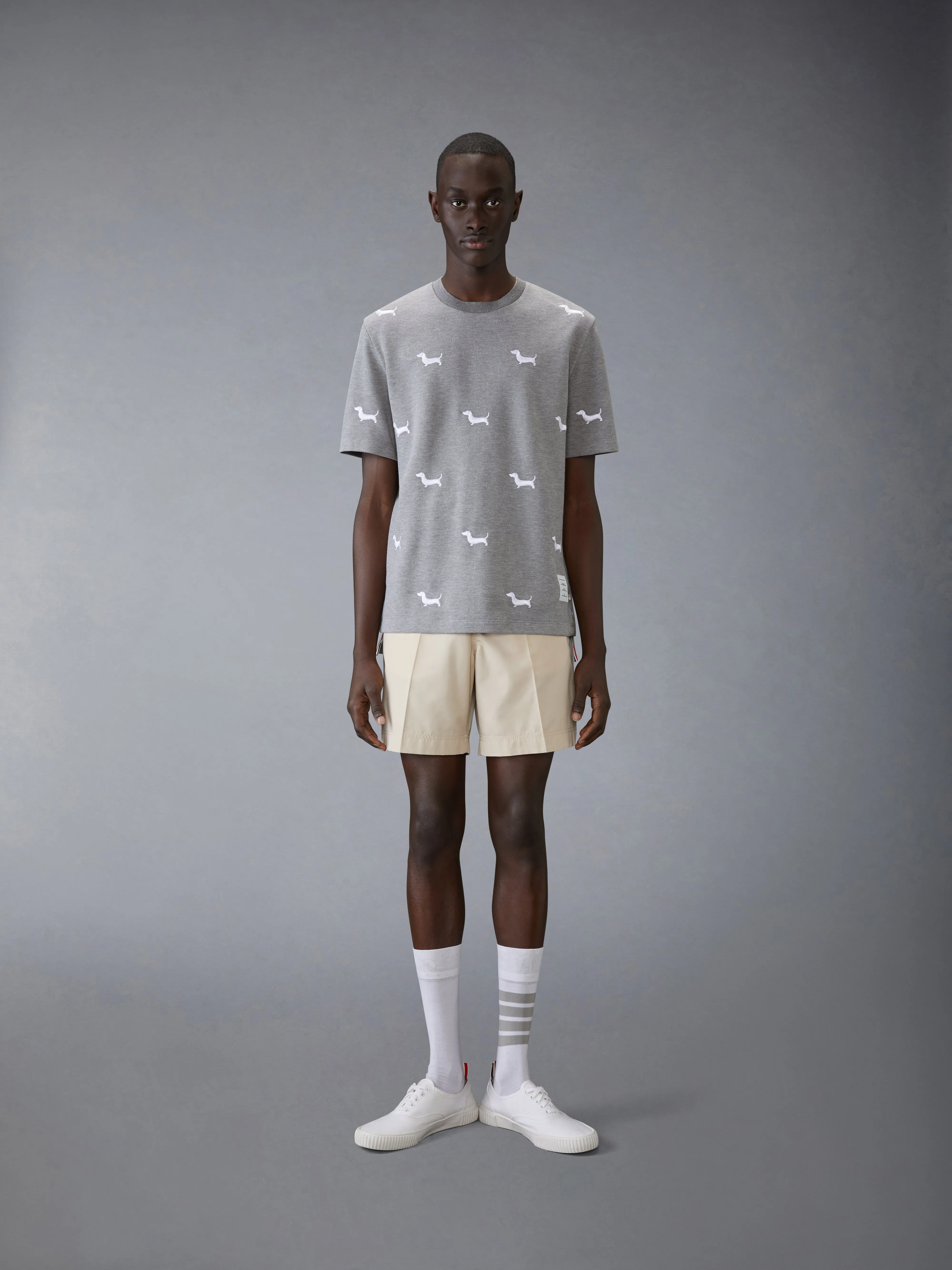 CLASSIC PIQUE HECTOR TEE sold by Thom Browne product image thumbnail 3