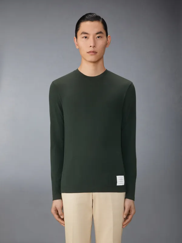 Wool Jersey 4-Bar Long Sleeve Tee sold by Thom Browne