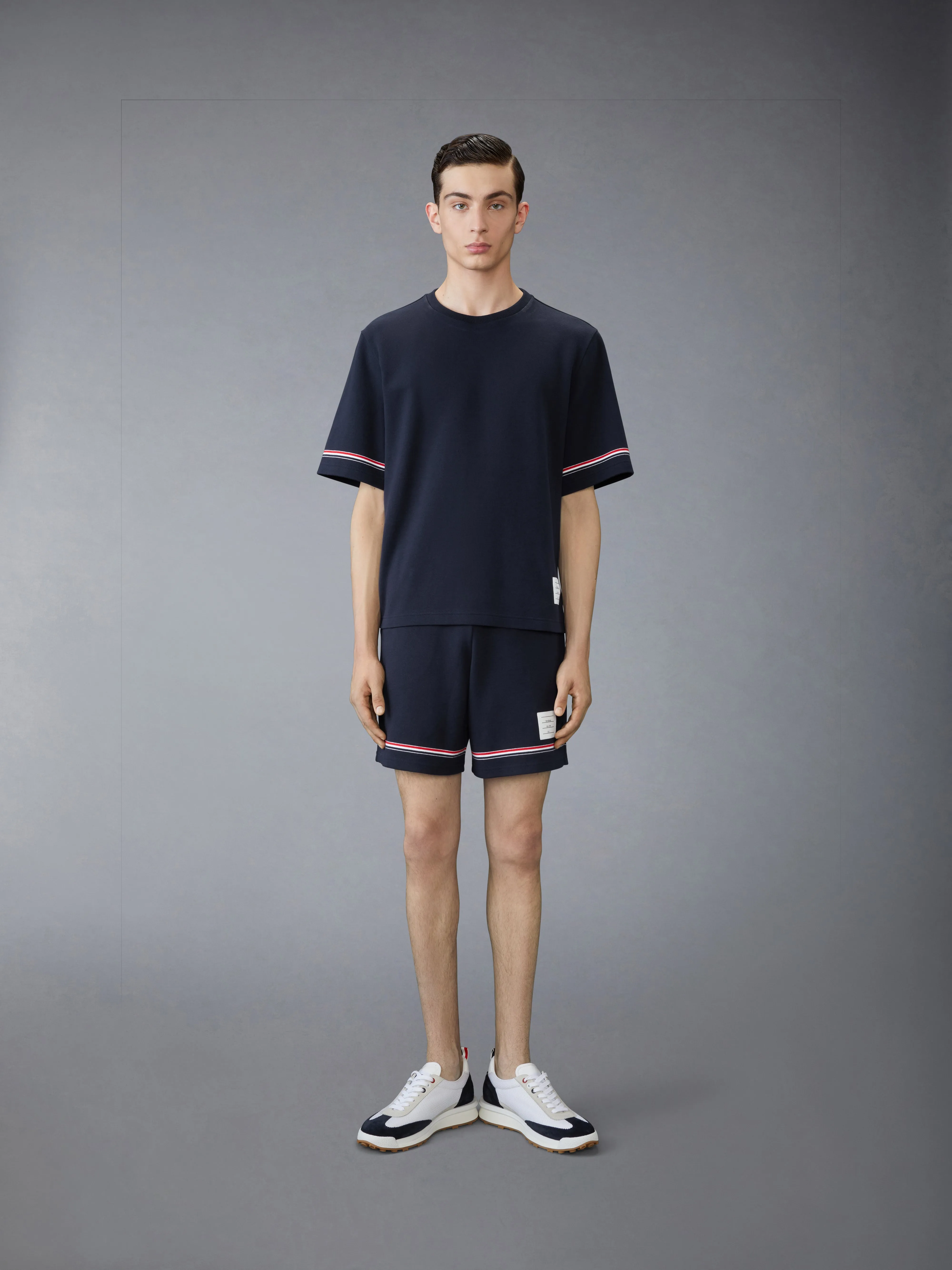 RWB STRIPE RUGBY TEE sold by Thom Browne product image thumbnail 3