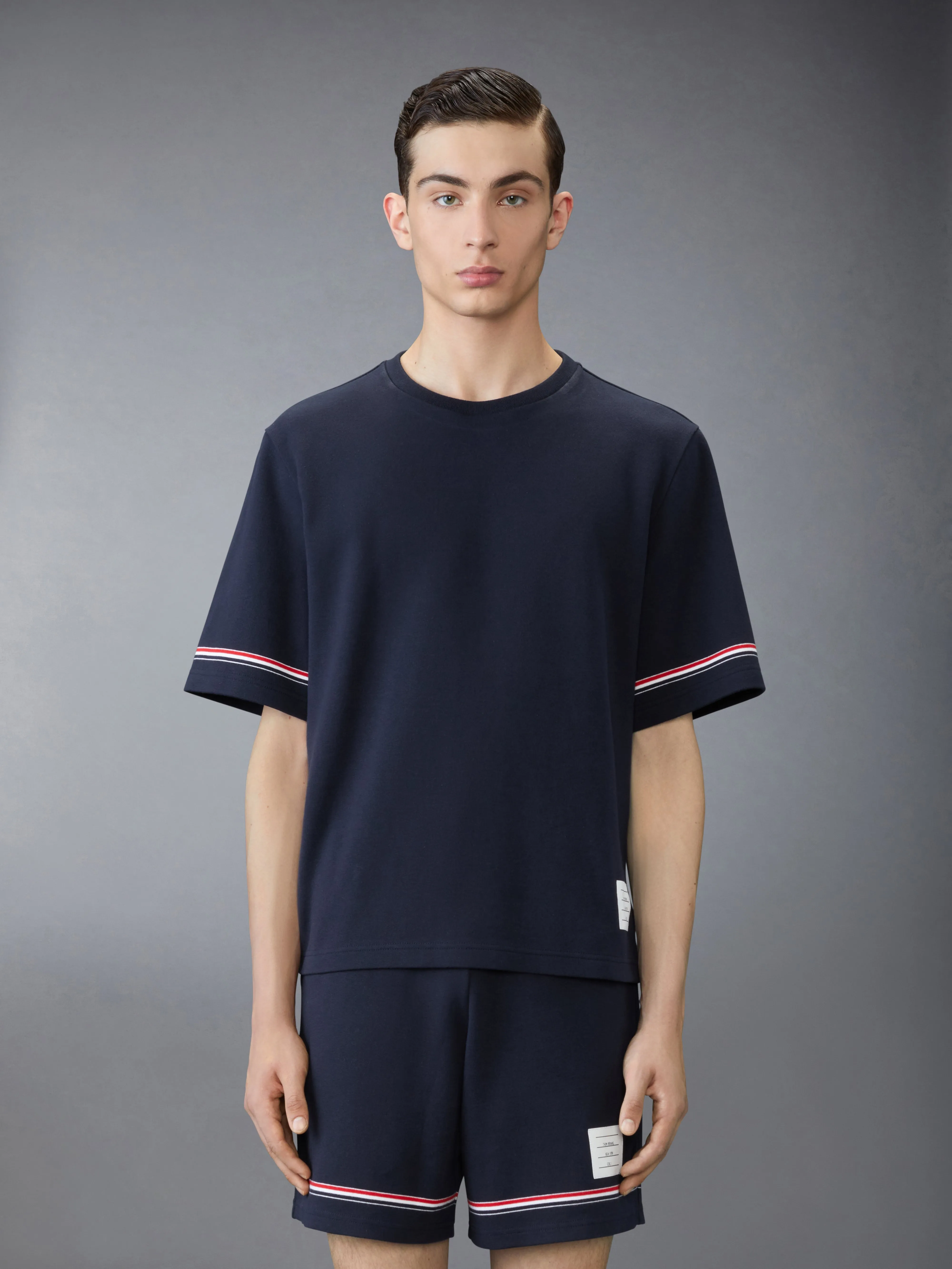 RWB STRIPE RUGBY TEE sold by Thom Browne