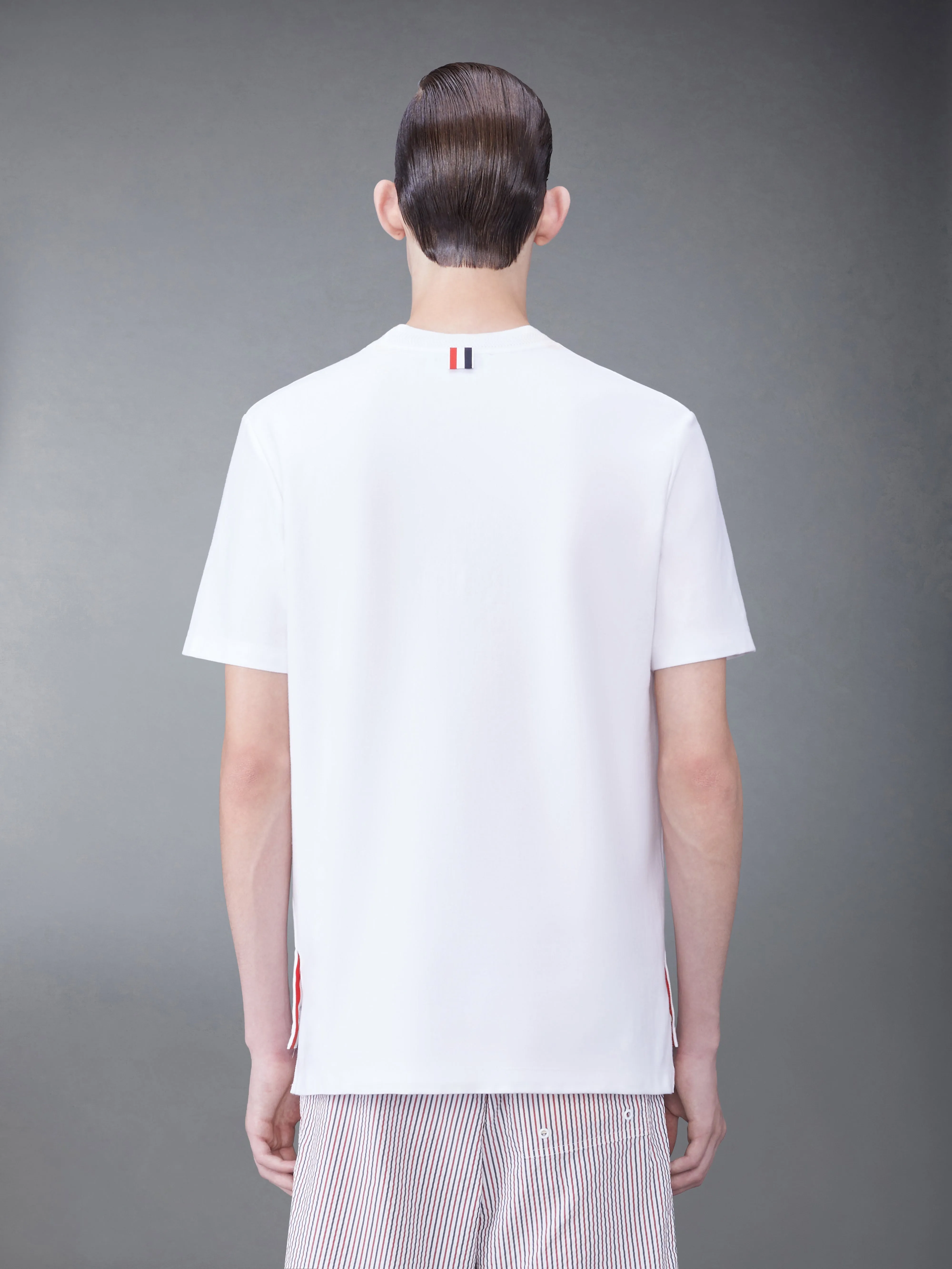 RWB STRIPE JERSEY TEE sold by Thom Browne product image thumbnail 2