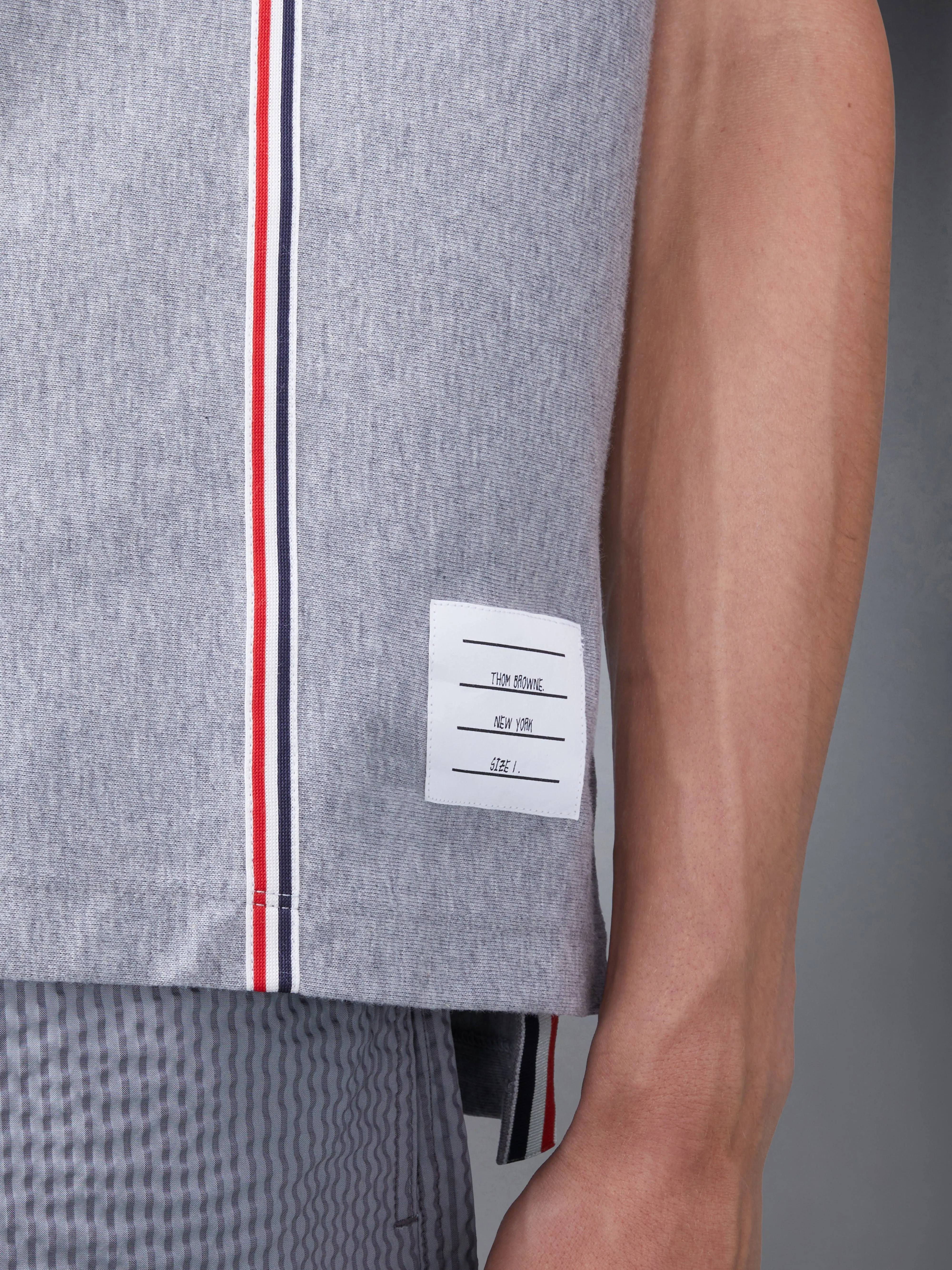 RWB STRIPE JERSEY TEE sold by Thom Browne product image thumbnail 5