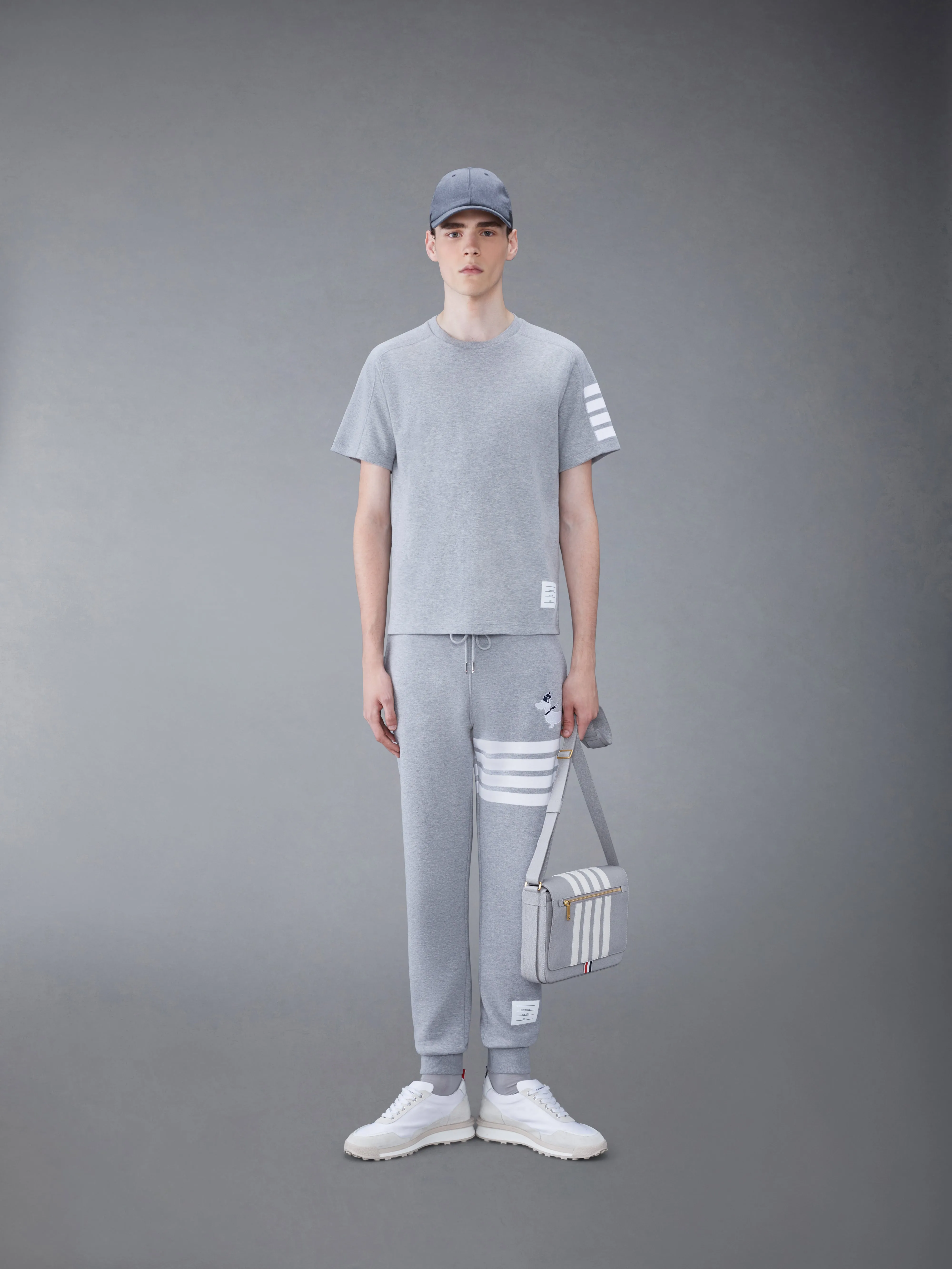 MILANO COTTON 4-BAR TEE sold by Thom Browne product image thumbnail 3