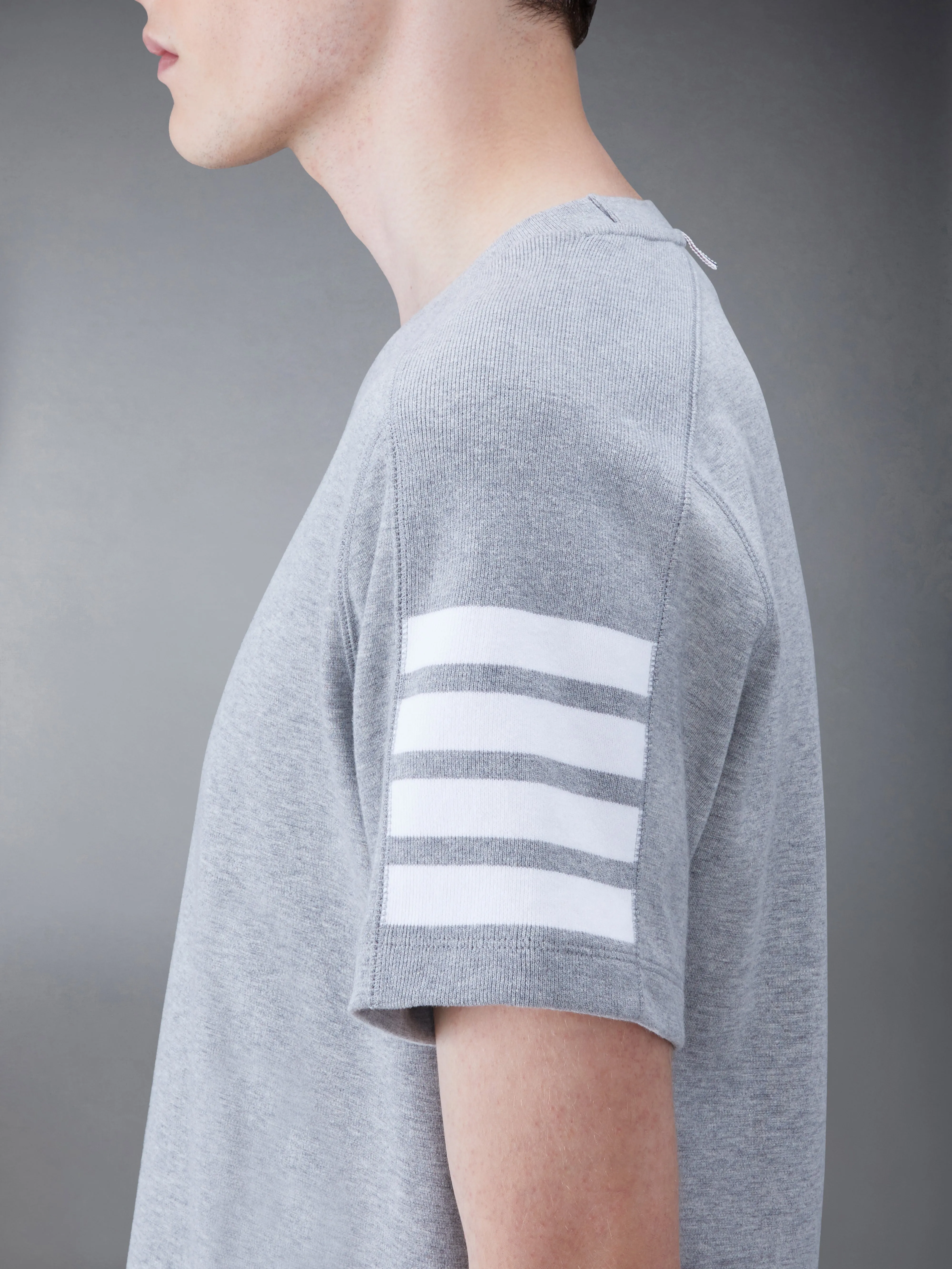 MILANO COTTON 4-BAR TEE sold by Thom Browne product image thumbnail 5