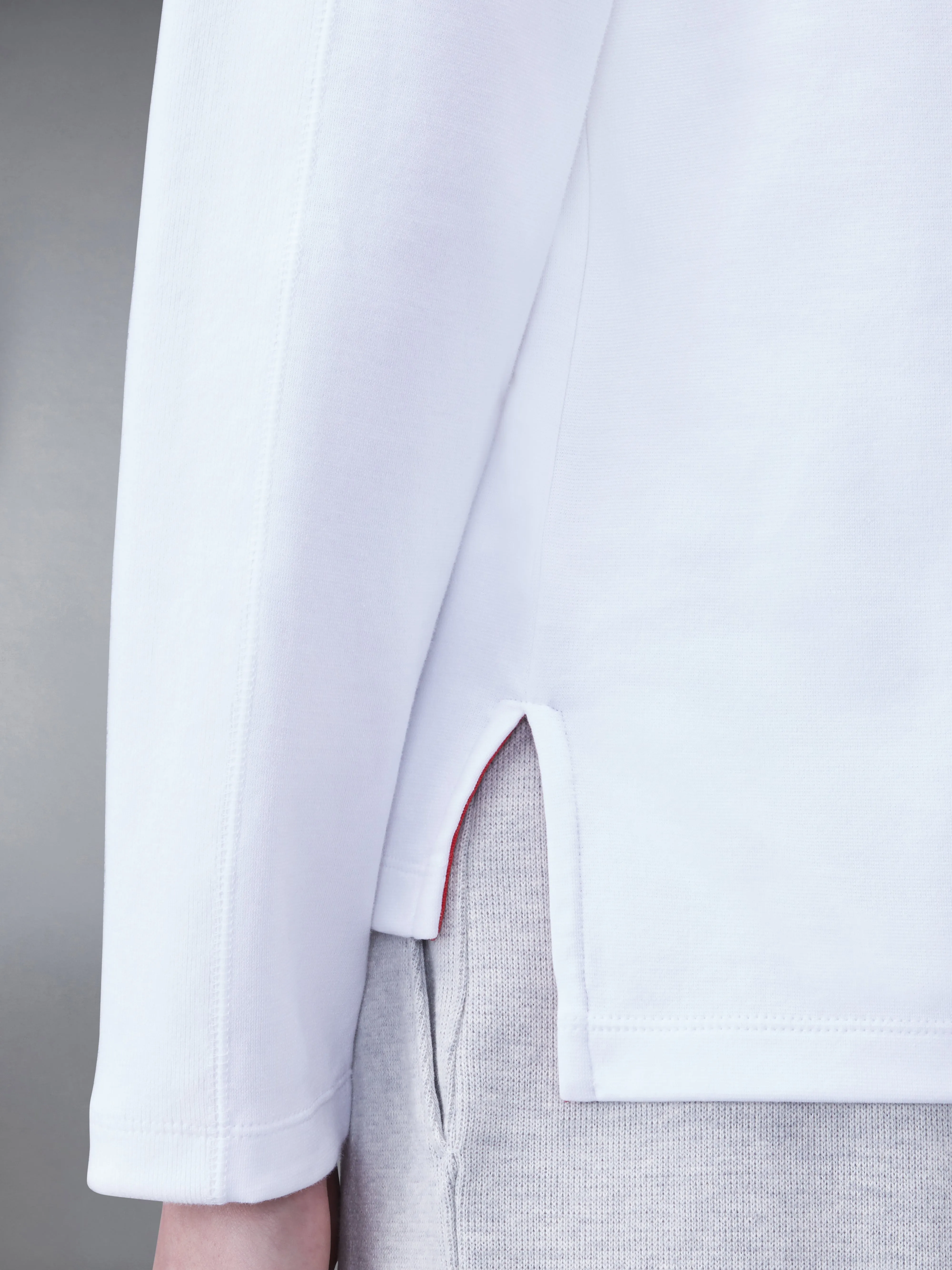 MILANO COTTON 4-BAR LONG SLEEVE TEE sold by Thom Browne product image thumbnail 5