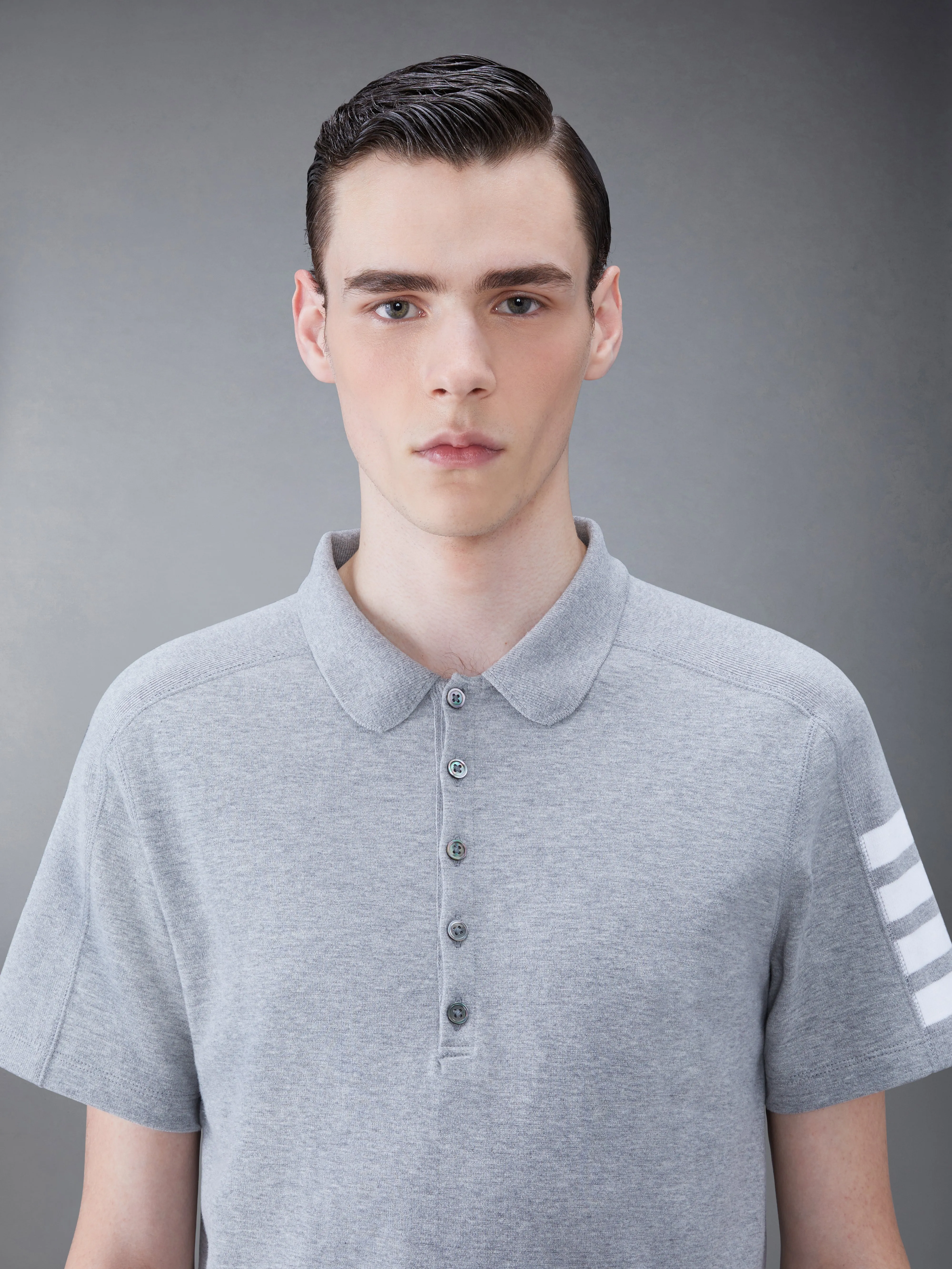 MILANO COTTON 4-BAR POLO sold by Thom Browne product image thumbnail 4