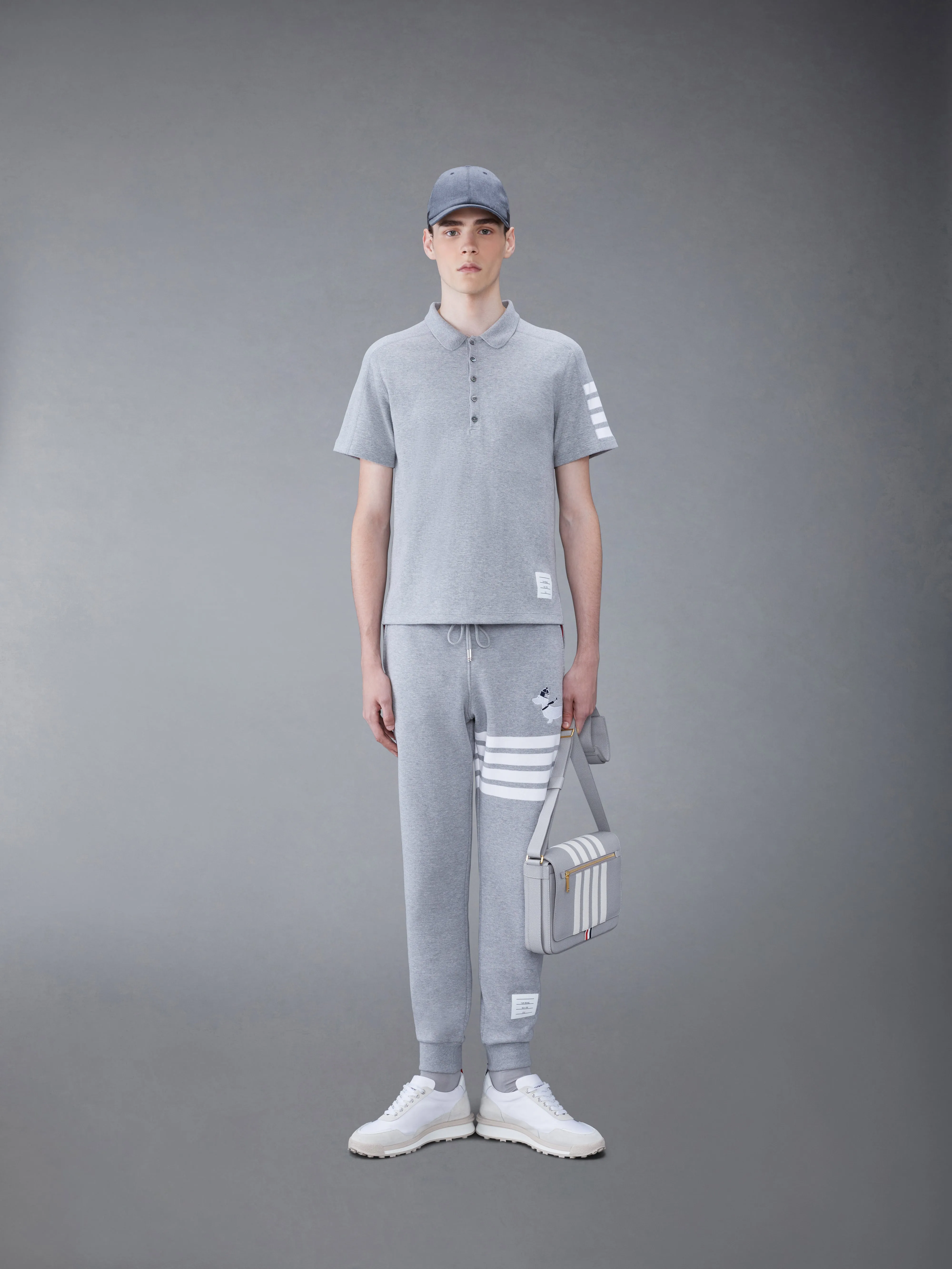 MILANO COTTON 4-BAR POLO sold by Thom Browne product image thumbnail 3
