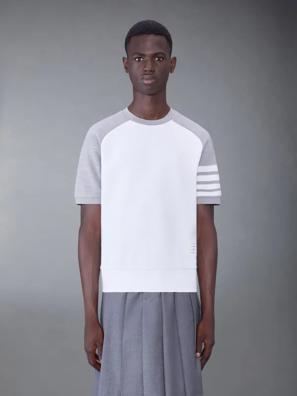 SADDLE SHORT SLEEVE 4-BAR SWEATSHIRT sold by Thom Browne