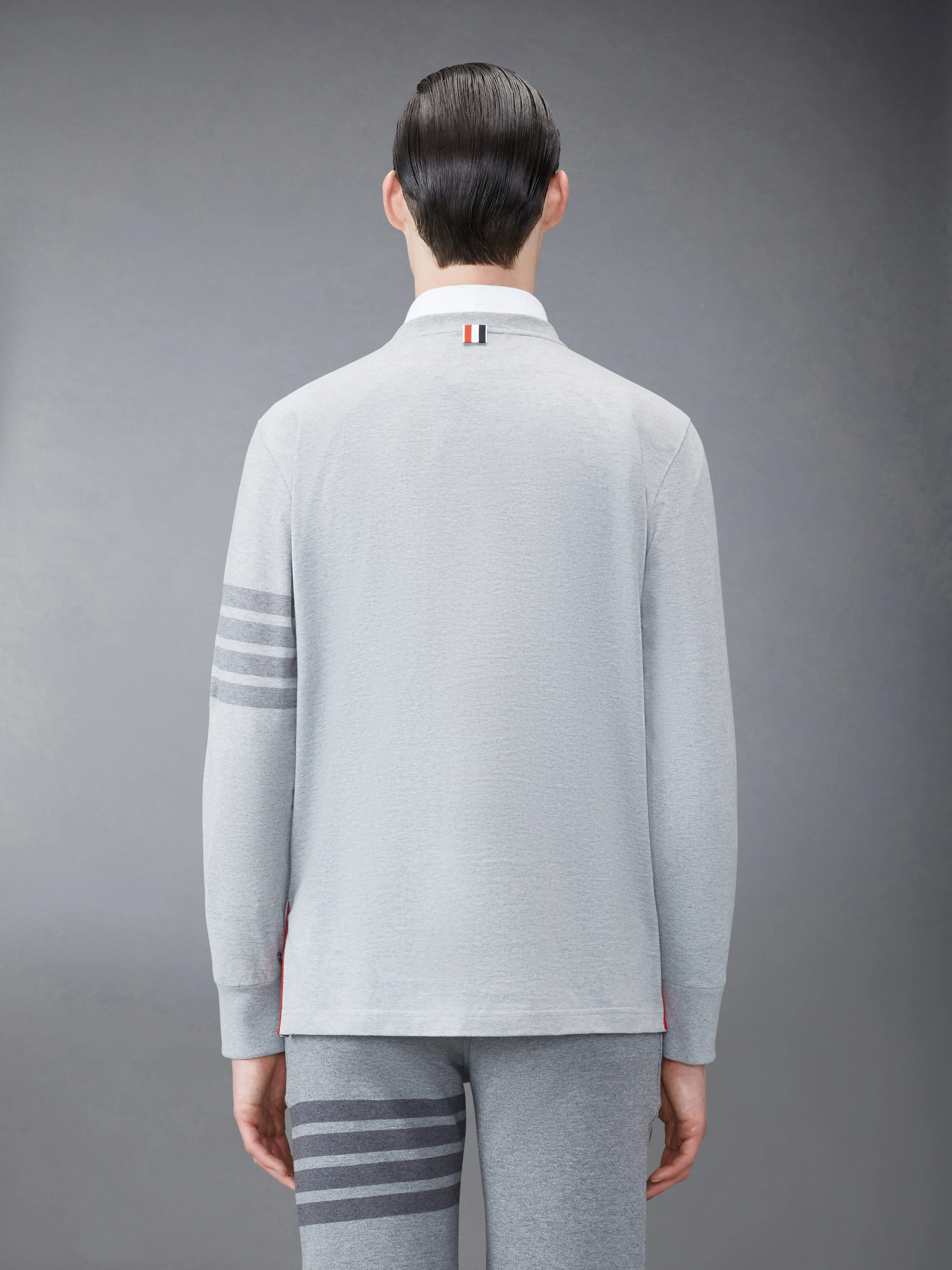 JERSEY 4-BAR RUGBY LONG SLEEVE TEE sold by Thom Browne product image thumbnail 2