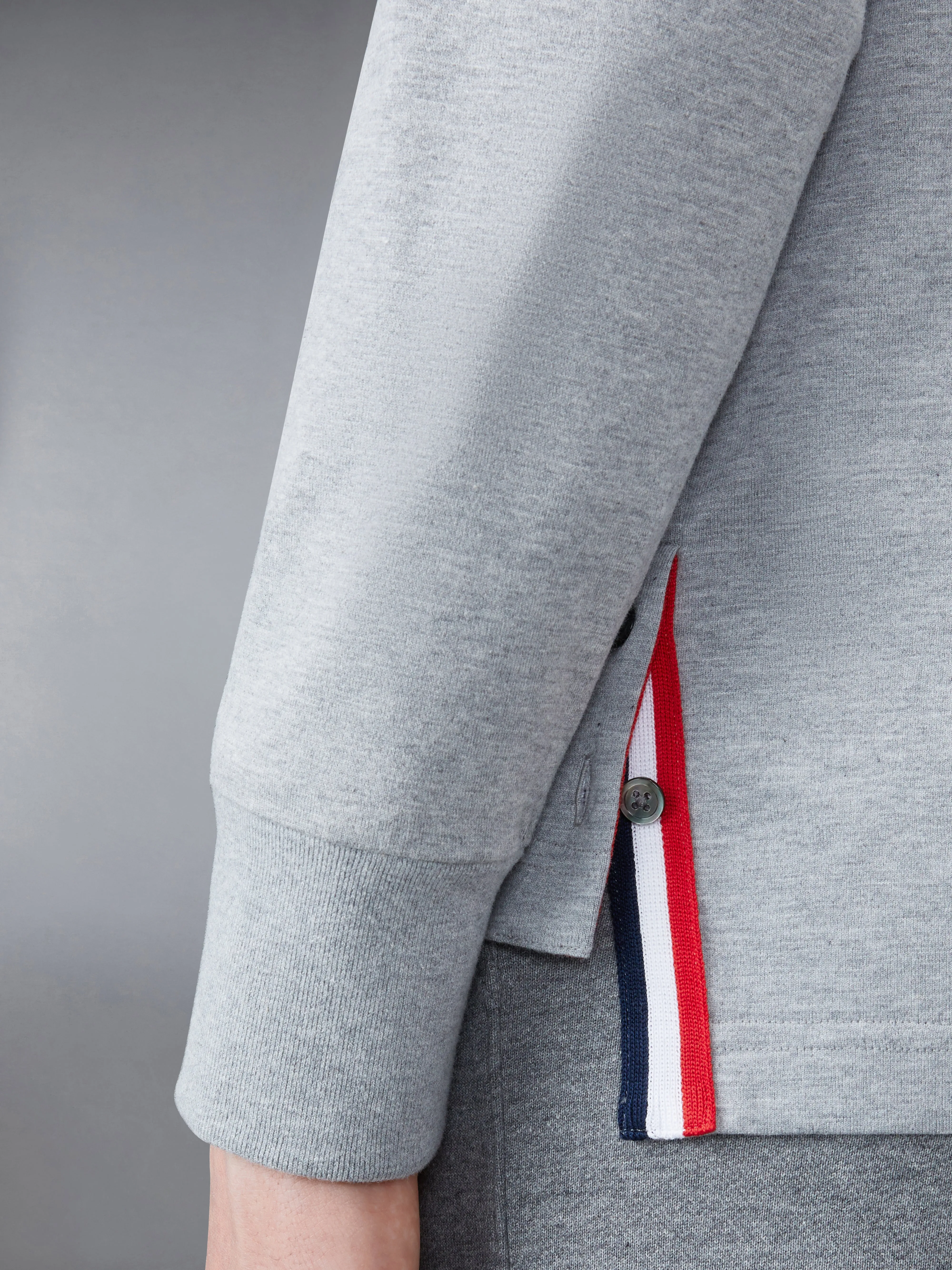 JERSEY 4-BAR RUGBY LONG SLEEVE TEE sold by Thom Browne product image thumbnail 5