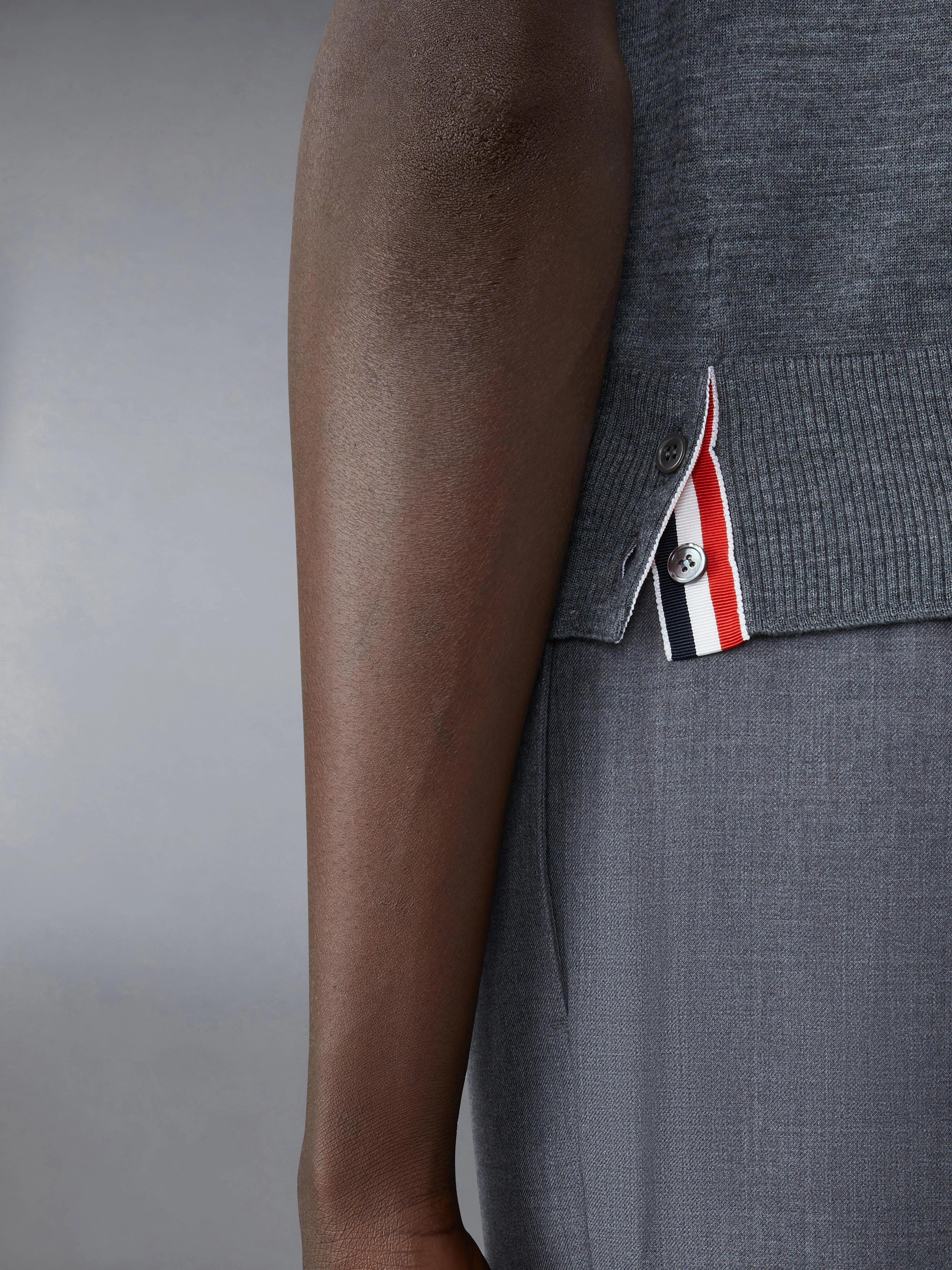 FINE MERINO WOOL 4-BAR POLO sold by Thom Browne product image thumbnail 4