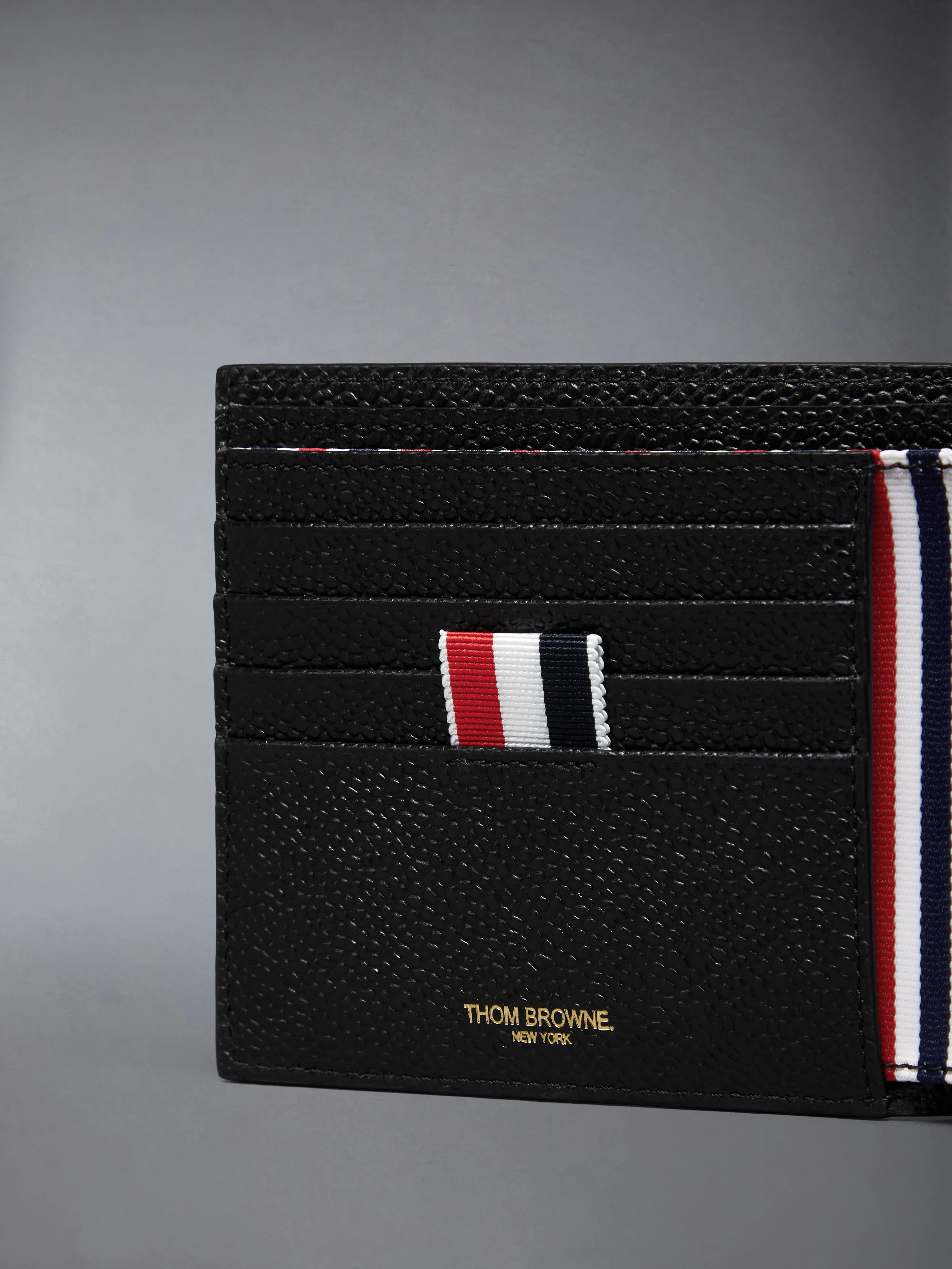PEBBLE GRAIN GOOSE EMBROIDERY BILFOLD sold by Thom Browne product image thumbnail 4