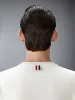 MERINO WOOL DOUBLE FACE 4-BAR CREW NECK PULLOVER sold by Thom Browne