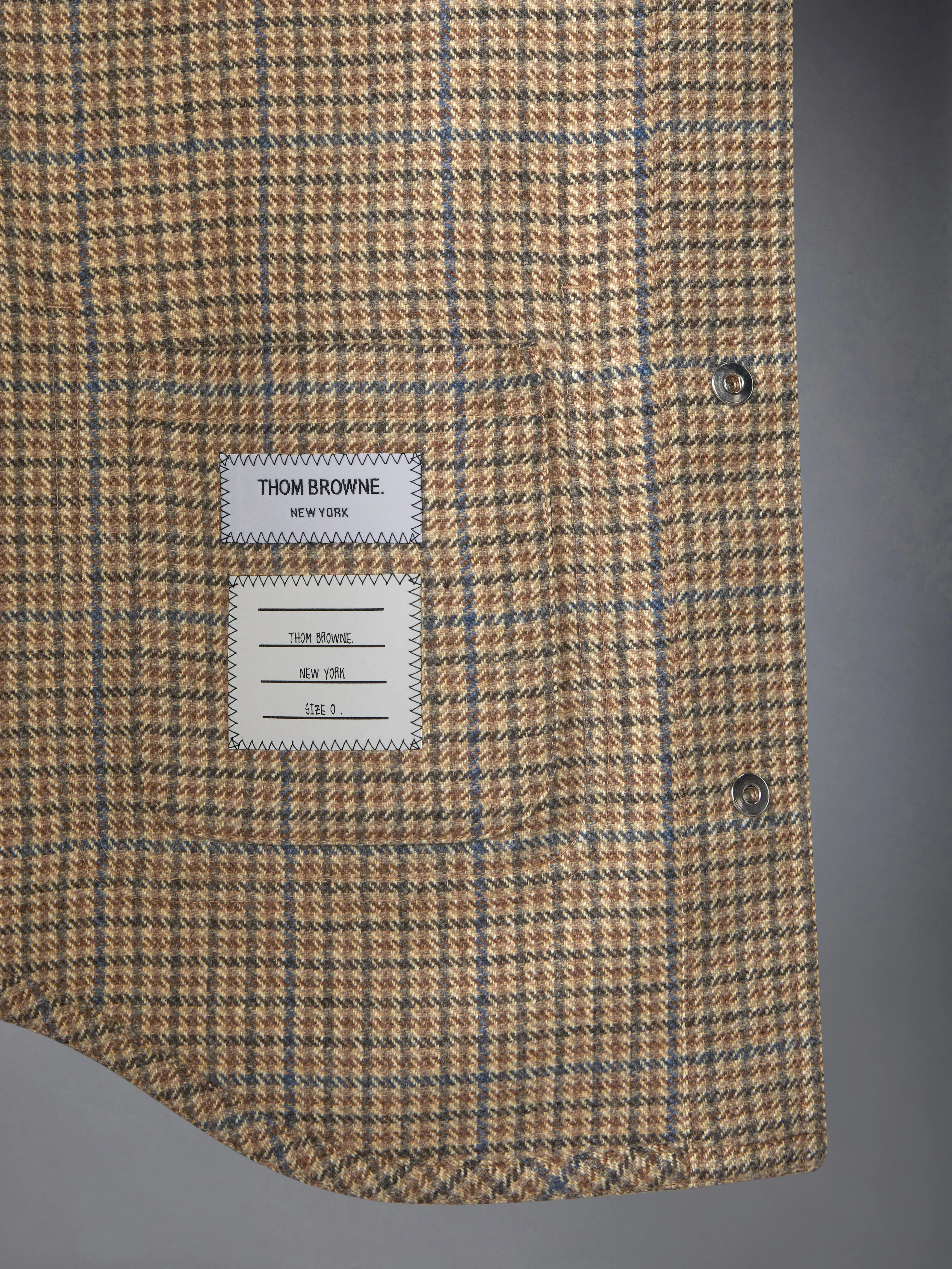 GUNCLUB CHECK CHEVIOT TWEED UTILITY JACKET sold by Thom Browne product image thumbnail 4