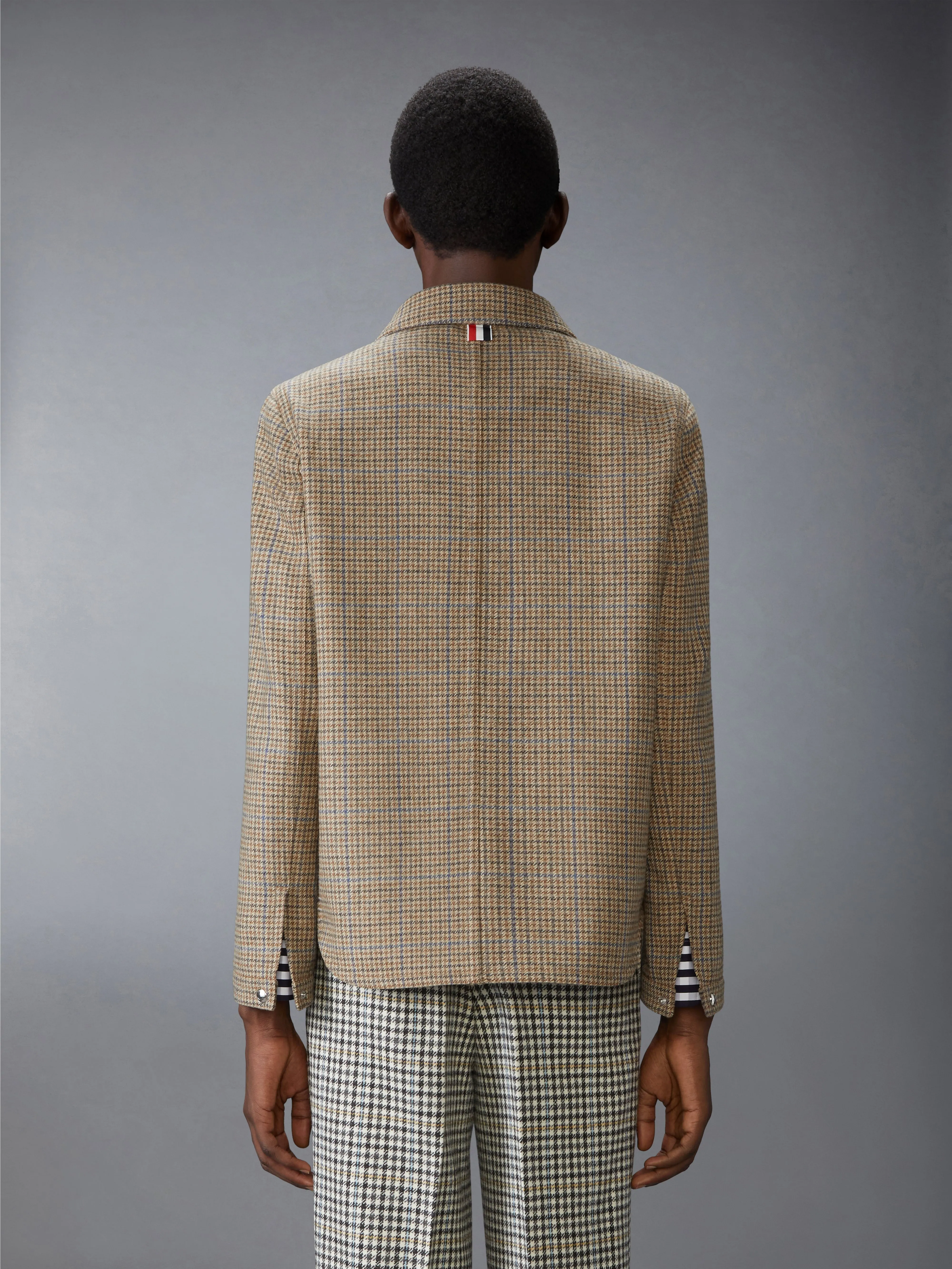 GUNCLUB CHECK CHEVIOT TWEED UTILITY JACKET sold by Thom Browne product image thumbnail 2