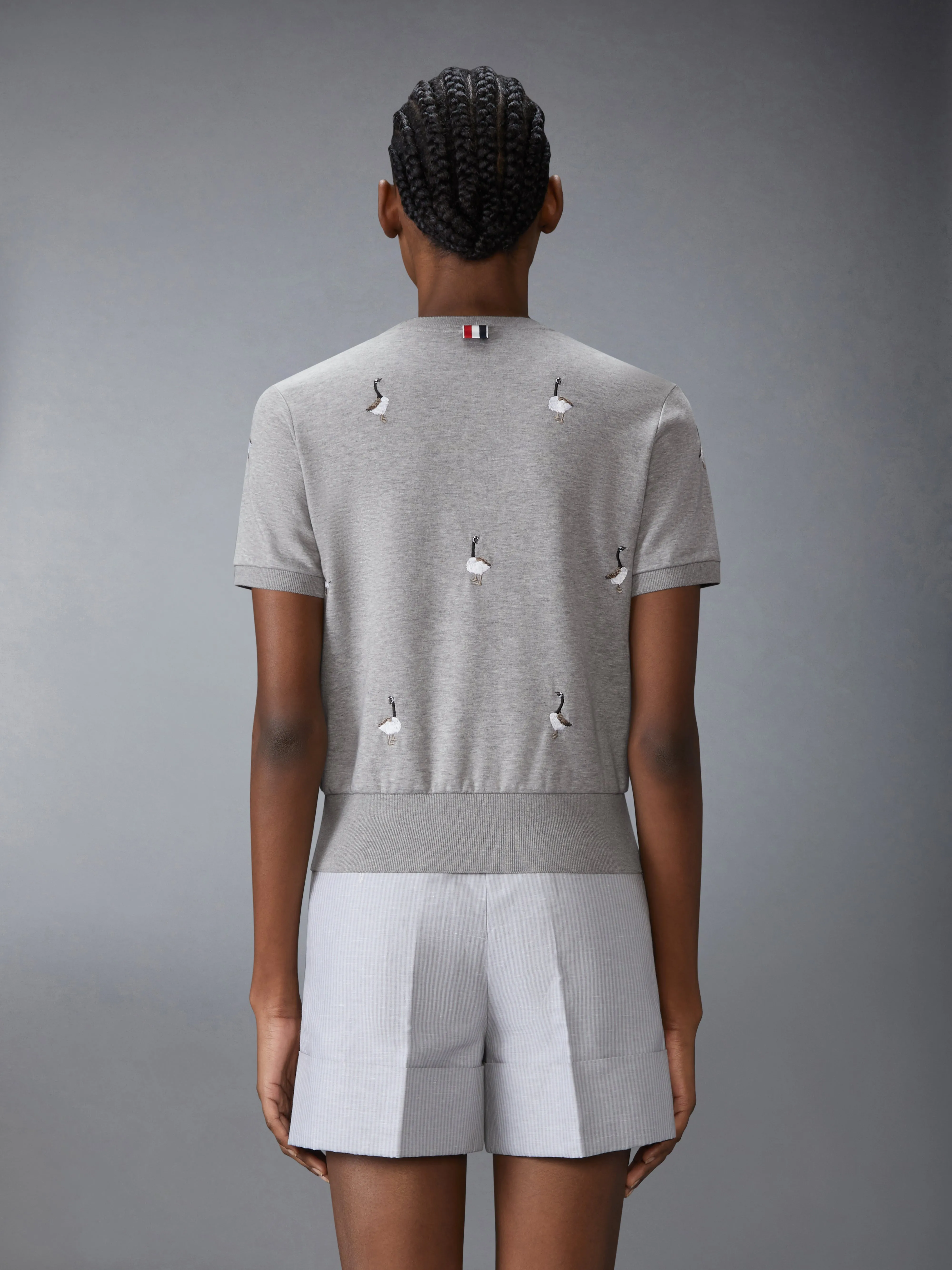 COTTON MILANO GEESE TEE sold by Thom Browne product image thumbnail 2