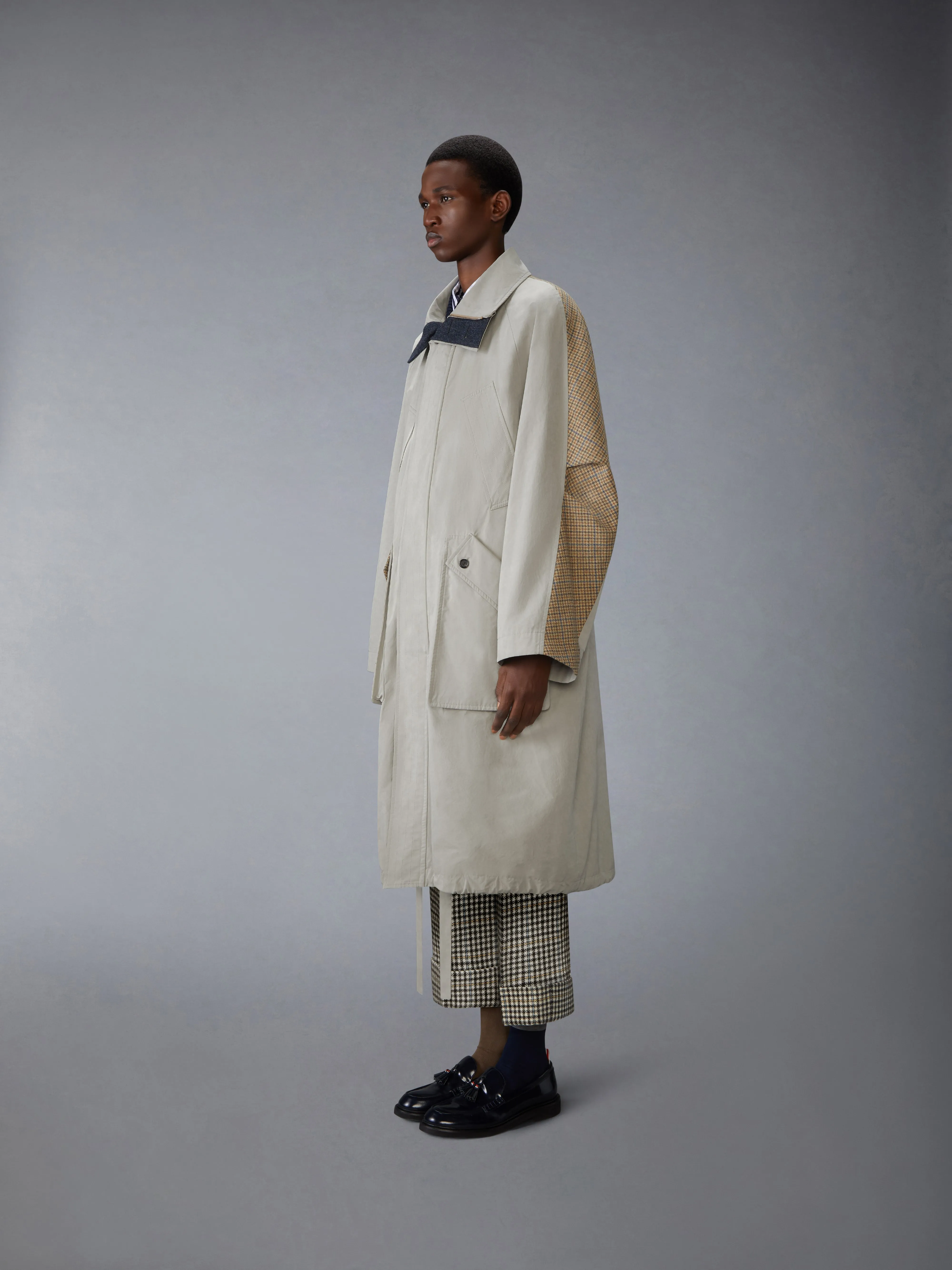 WAXED TECH HOODED PARKA sold by Thom Browne product image thumbnail 4