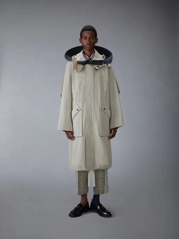 WAXED TECH HOODED PARKA made by Thom Browne