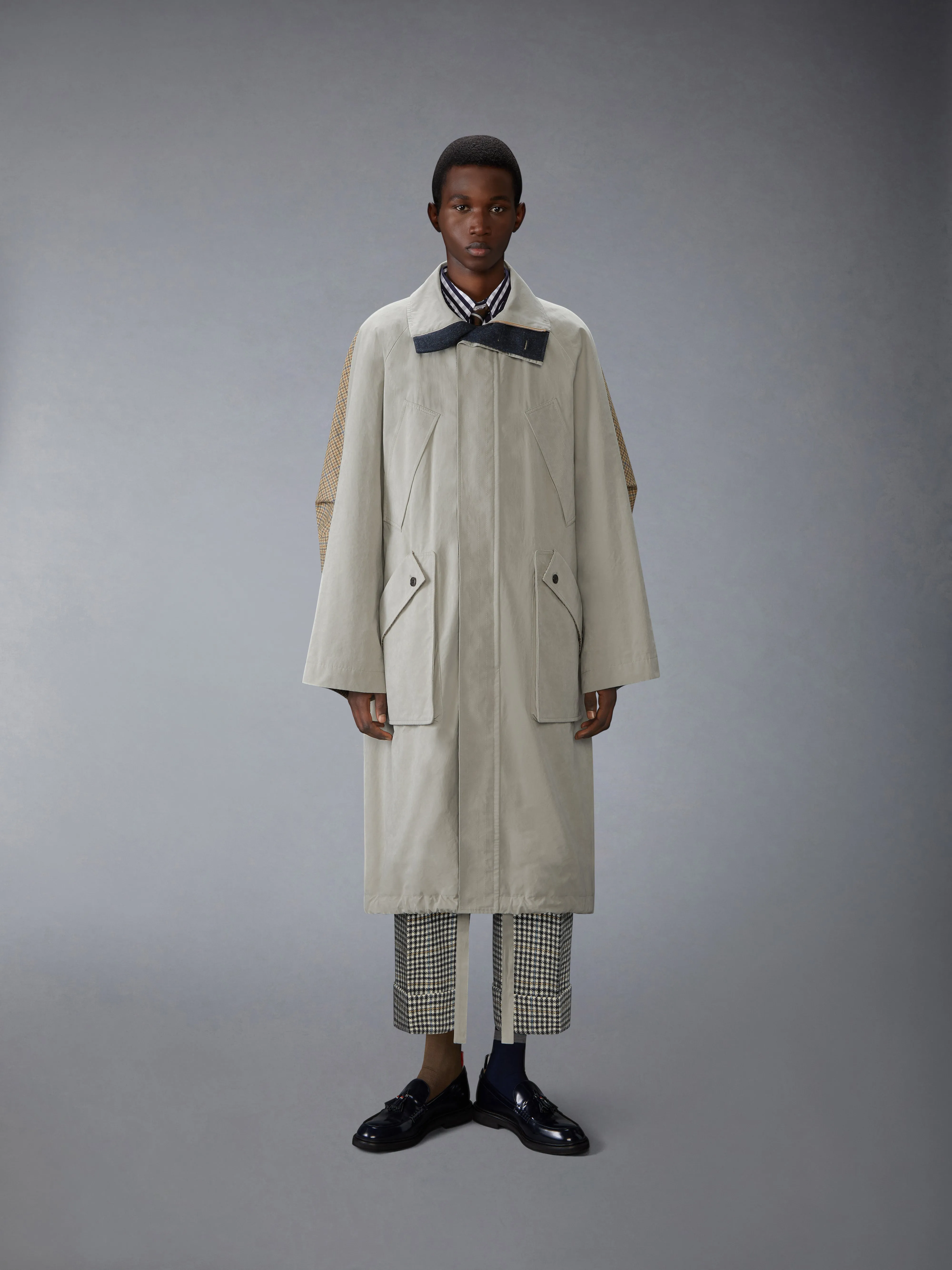 WAXED TECH HOODED PARKA sold by Thom Browne product image thumbnail 2