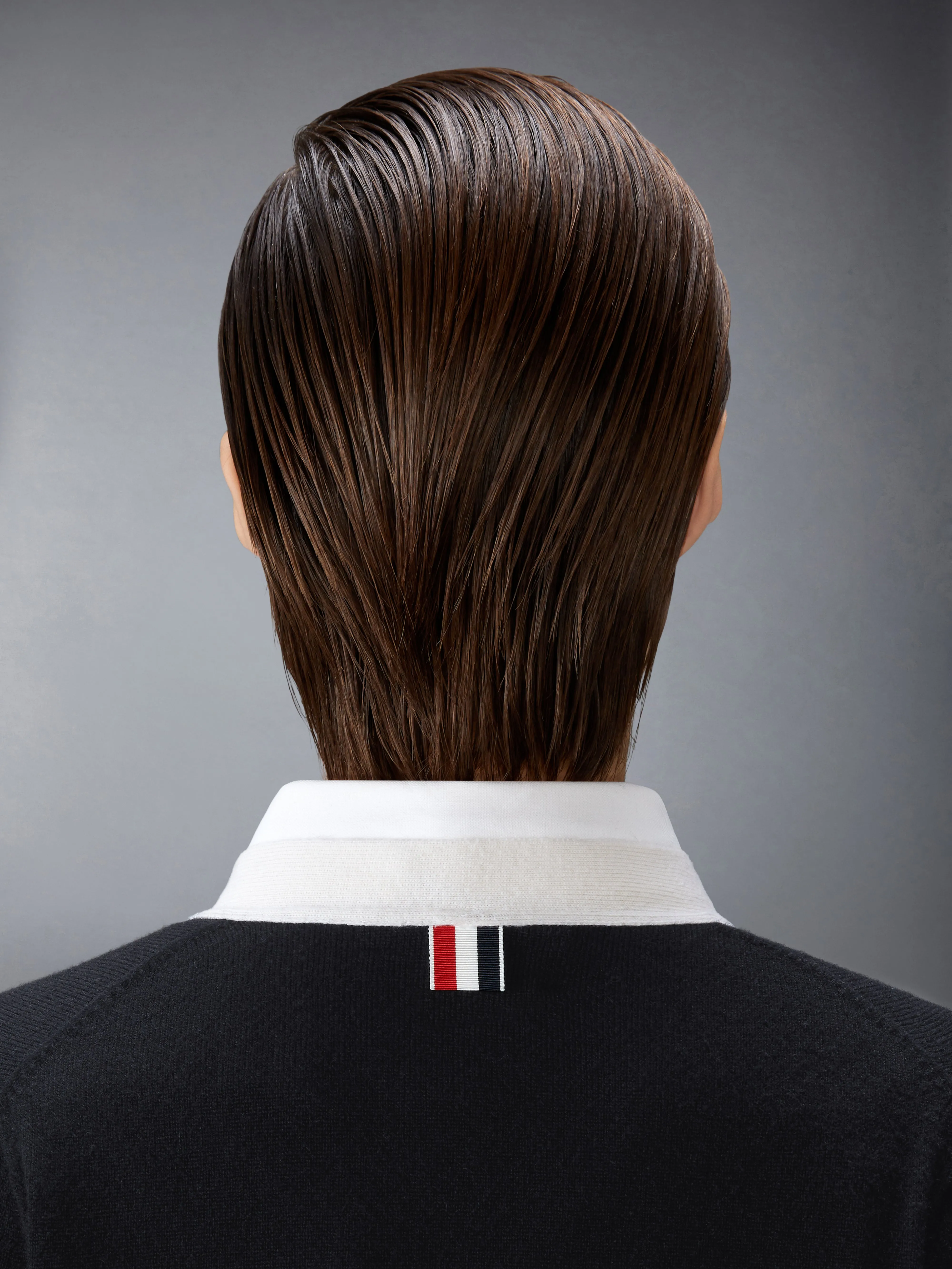 JERSEY STITCH CASHMERE V NECK CARDIGAN sold by Thom Browne product image thumbnail 5