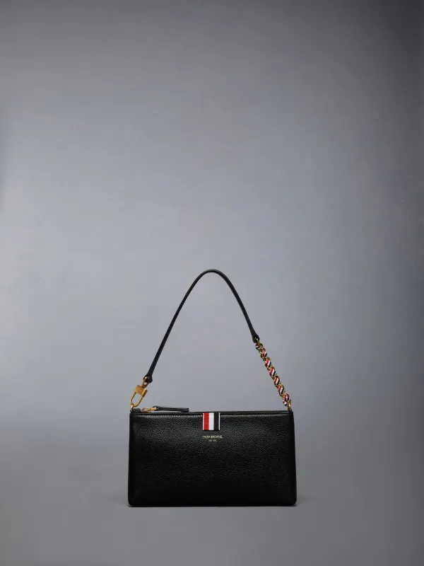 PEBBLE GRAIN ZIPPED MINI BAG sold by Thom Browne