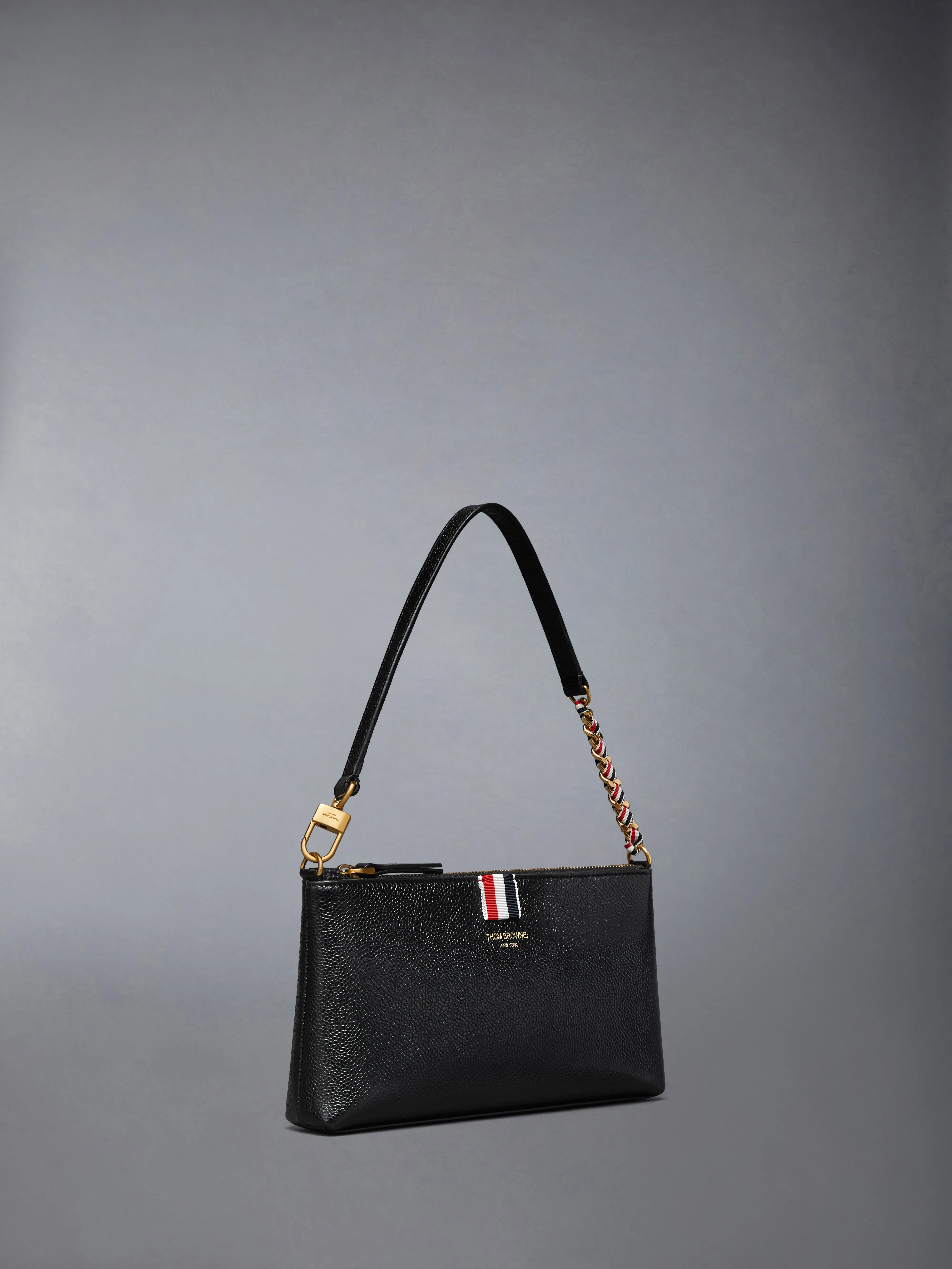 PEBBLE GRAIN ZIPPED MINI BAG sold by Thom Browne product image thumbnail 2