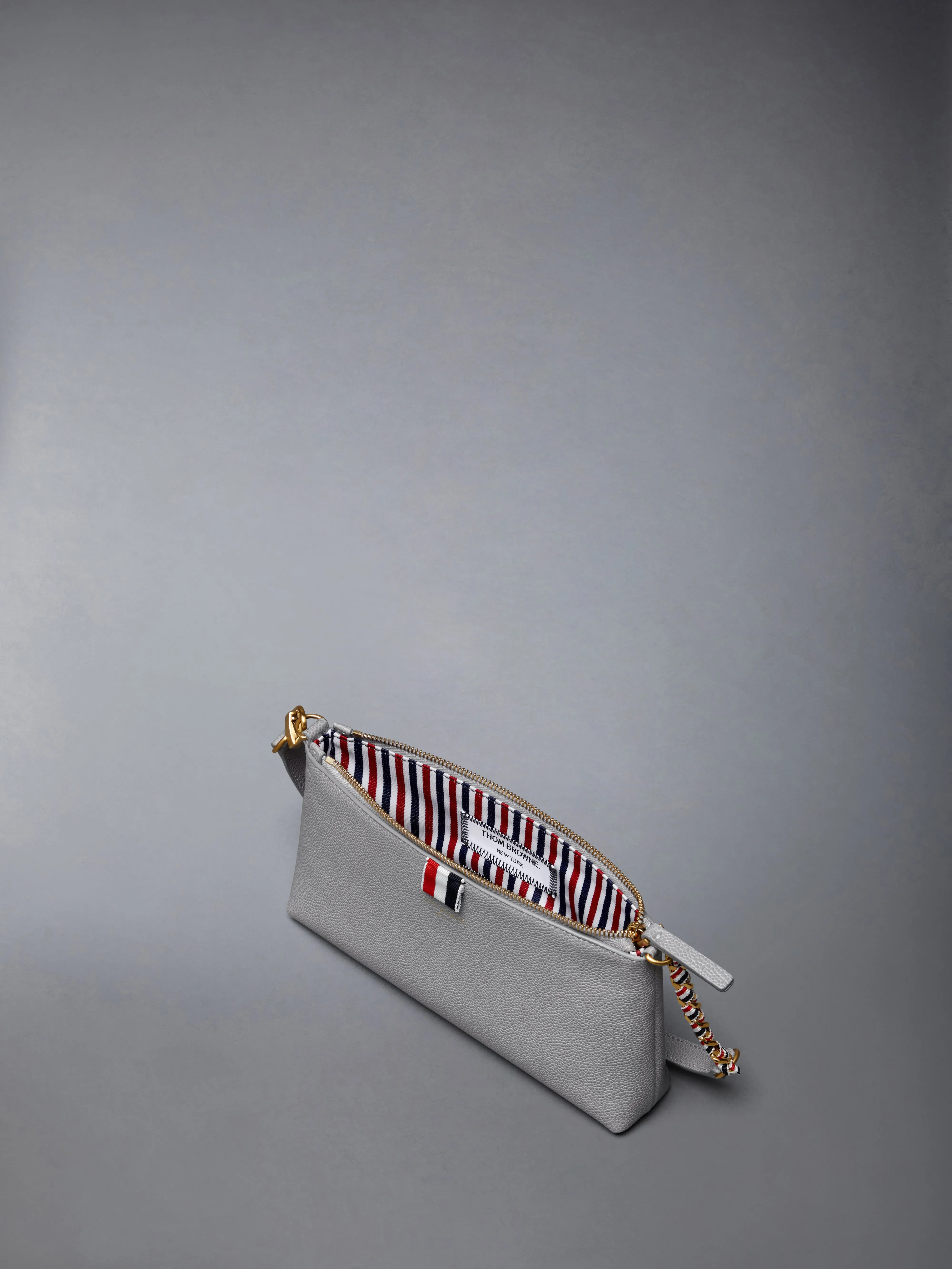 PEBBLE GRAIN ZIPPED MINI BAG sold by Thom Browne product image thumbnail 5