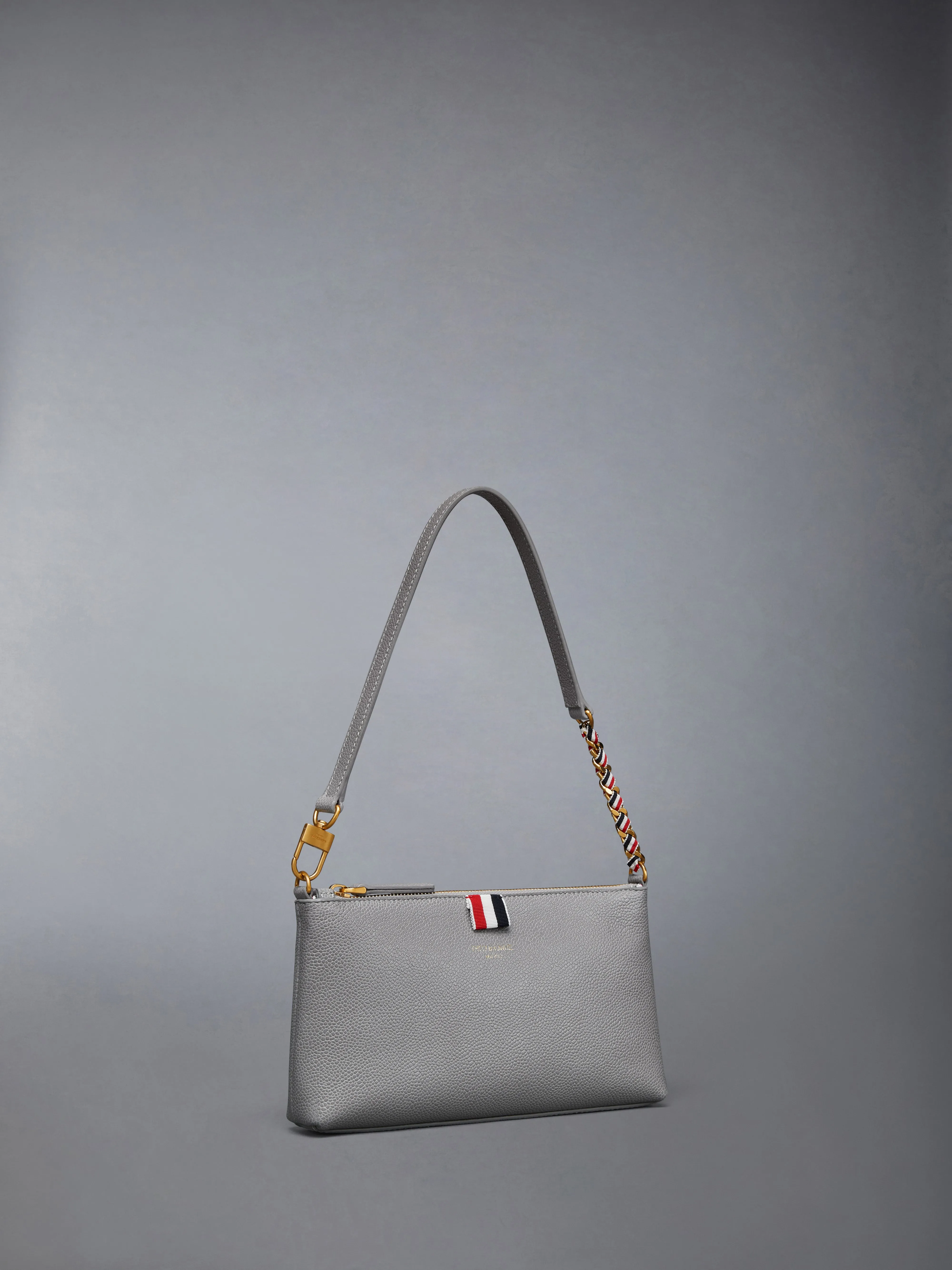 PEBBLE GRAIN ZIPPED MINI BAG sold by Thom Browne product image thumbnail 2