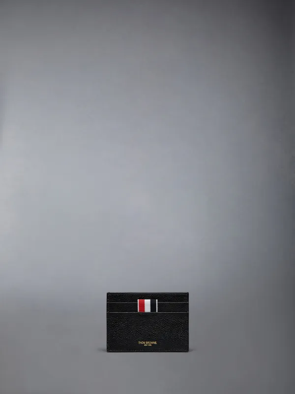 PEBBLE GRAIN GOOSE EMBROIDERY SINGLE CARD HOLDER sold by Thom Browne