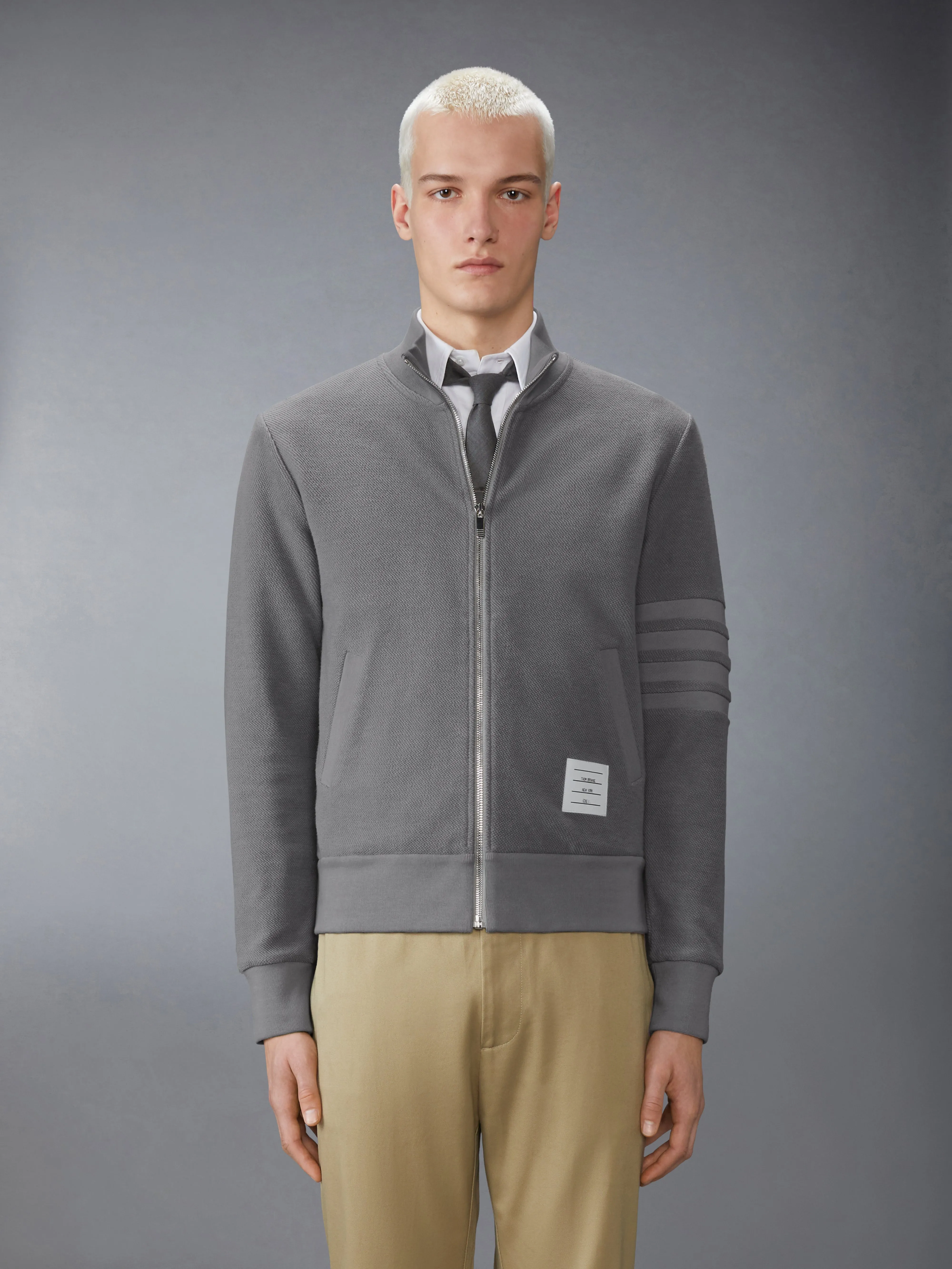 REVERSE LOOPBACK 4-BAR JACKET sold by Thom Browne