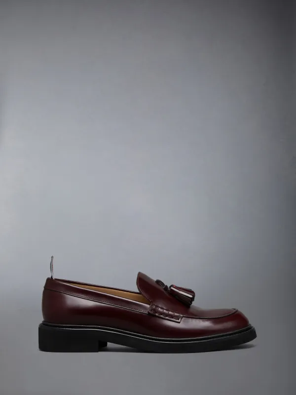 SOFT SPAZZOLATO LEATHER TASSEL LOAFER sold by Thom Browne