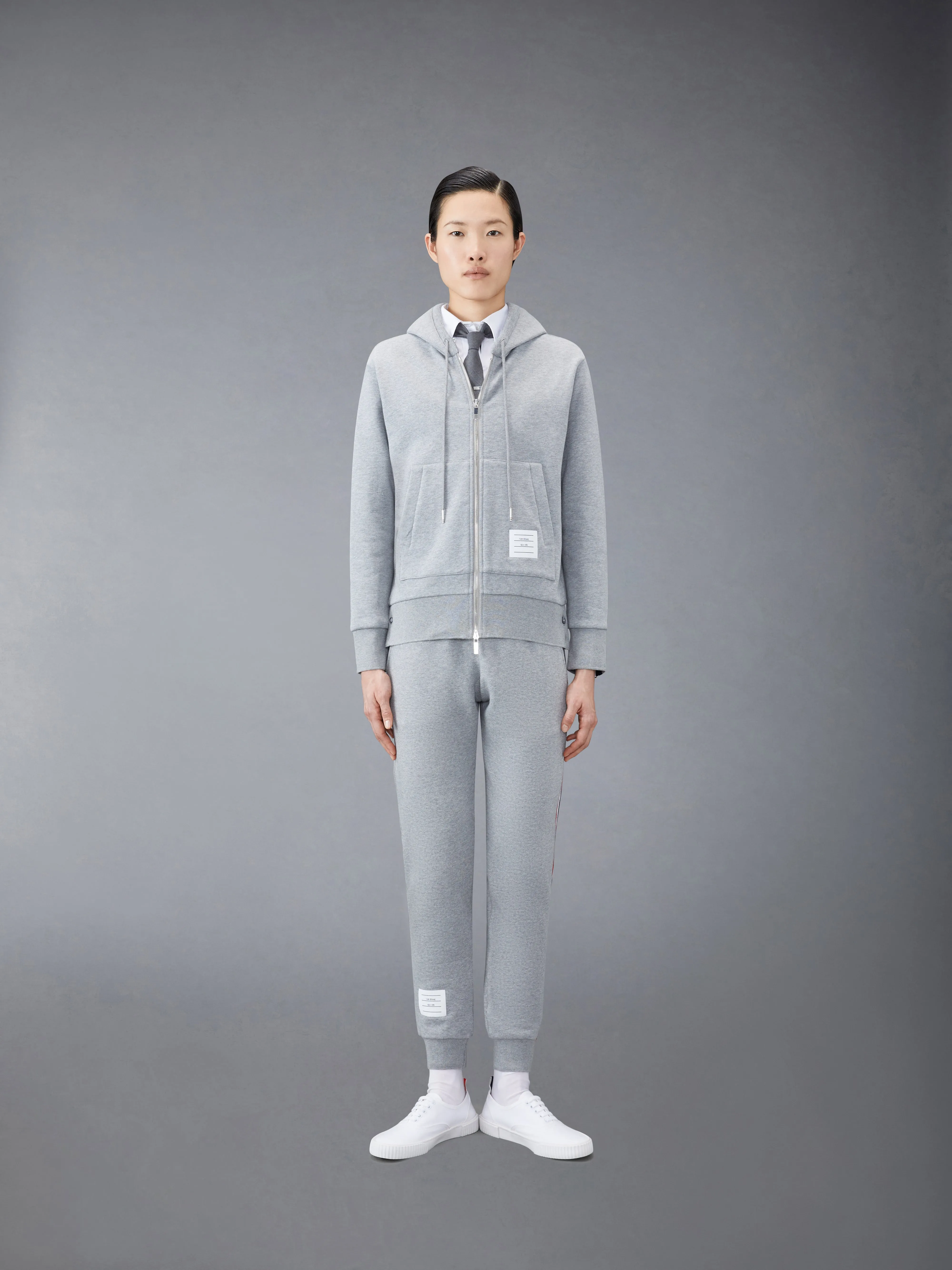 CLASSIC LOOPBACK RWB ZIP HOODIE sold by Thom Browne product image thumbnail 3