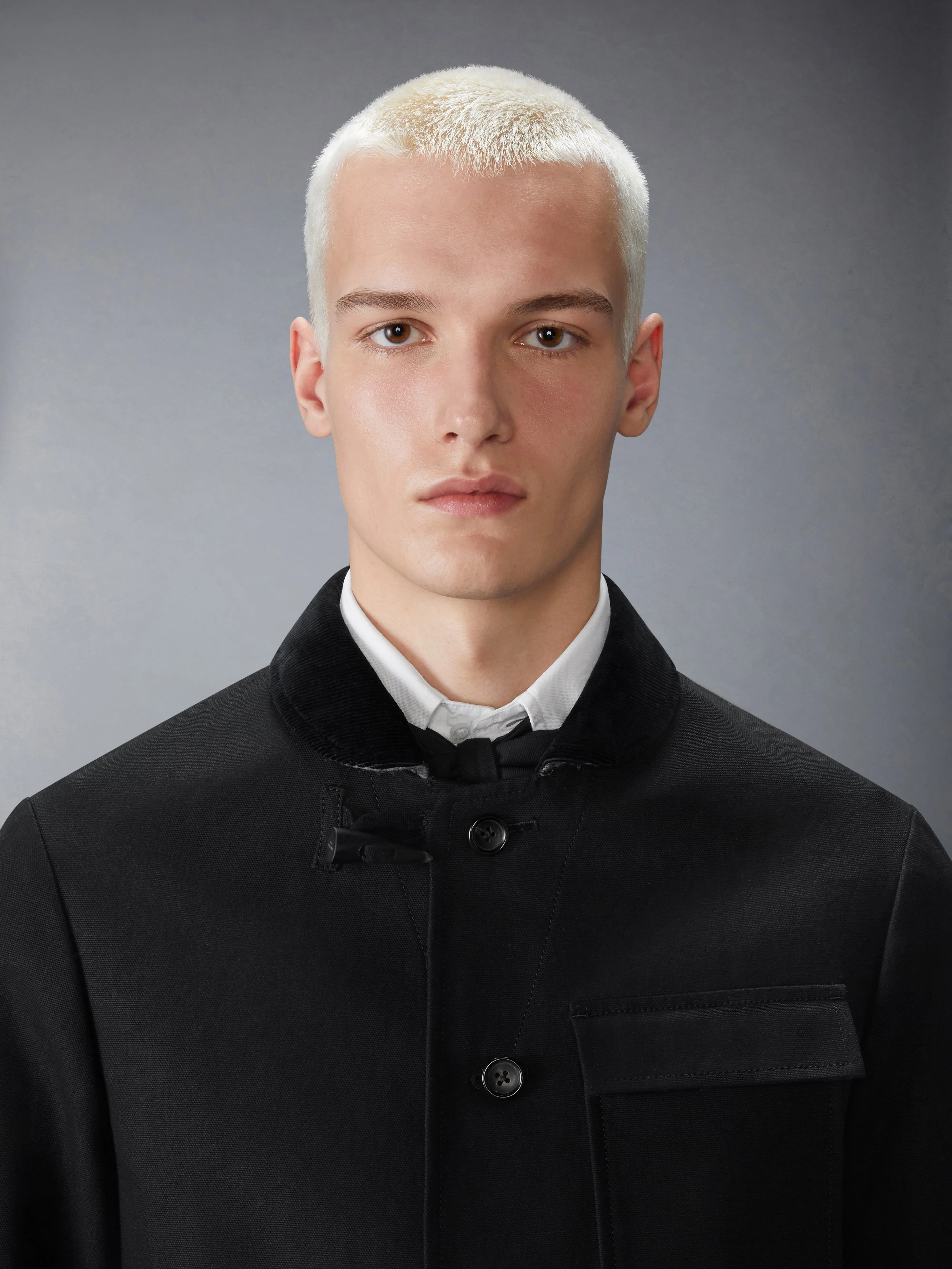 COTTON CANVAS FISHERMAN SHAWL SPORTCOAT sold by Thom Browne product image thumbnail 4