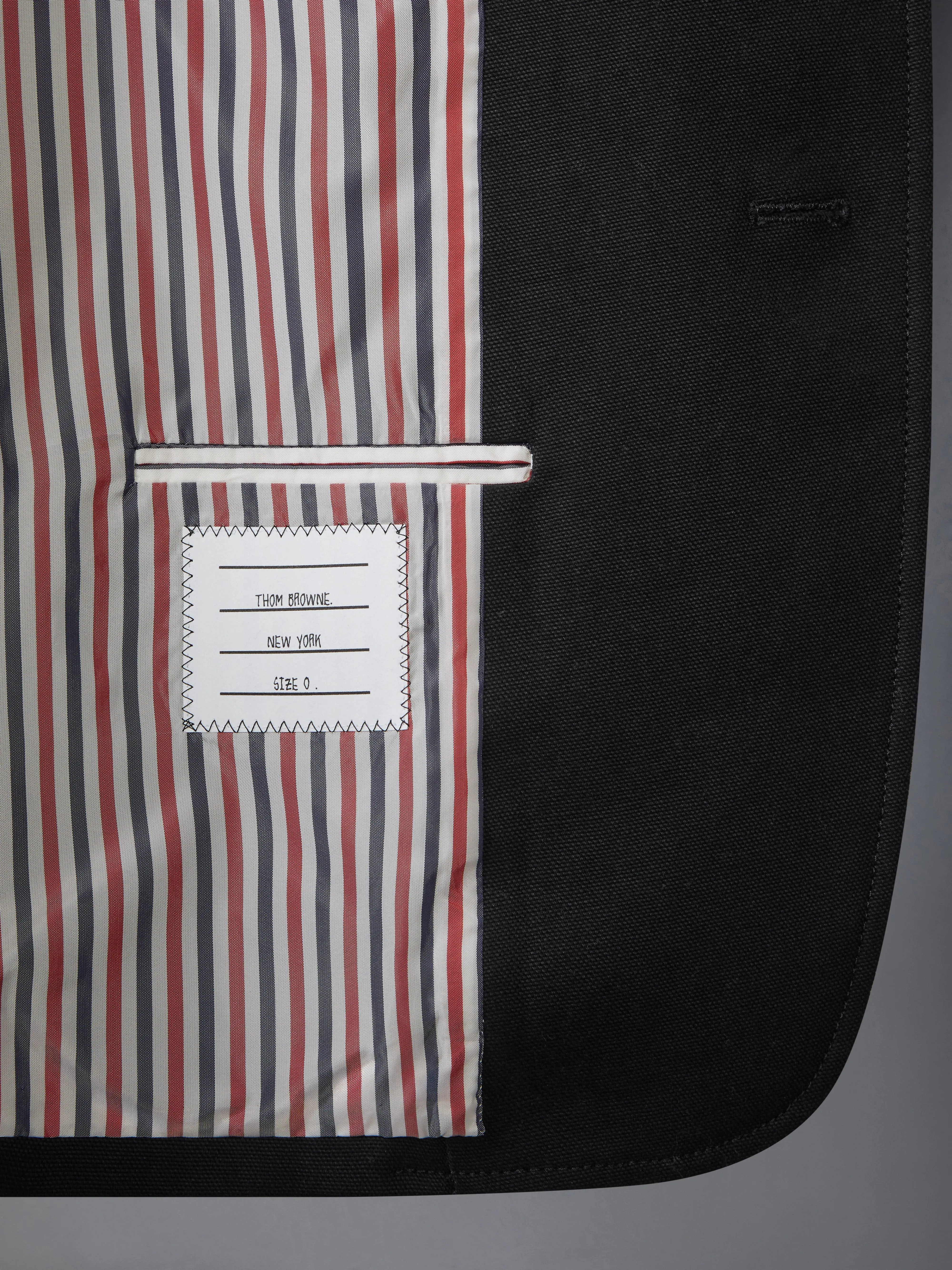 COTTON CANVAS FISHERMAN SHAWL SPORTCOAT sold by Thom Browne product image thumbnail 5