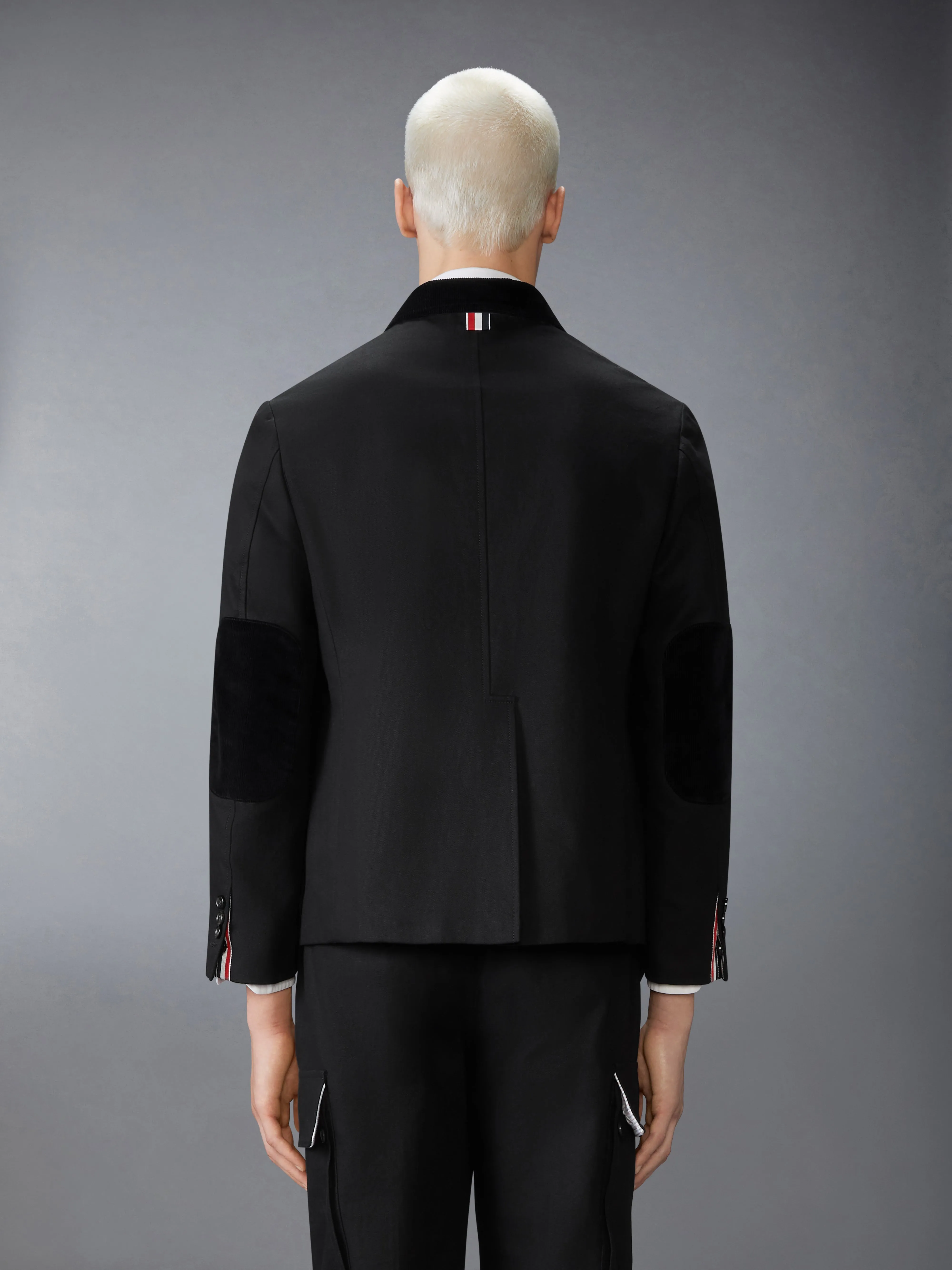 COTTON CANVAS FISHERMAN SHAWL SPORTCOAT sold by Thom Browne product image thumbnail 2