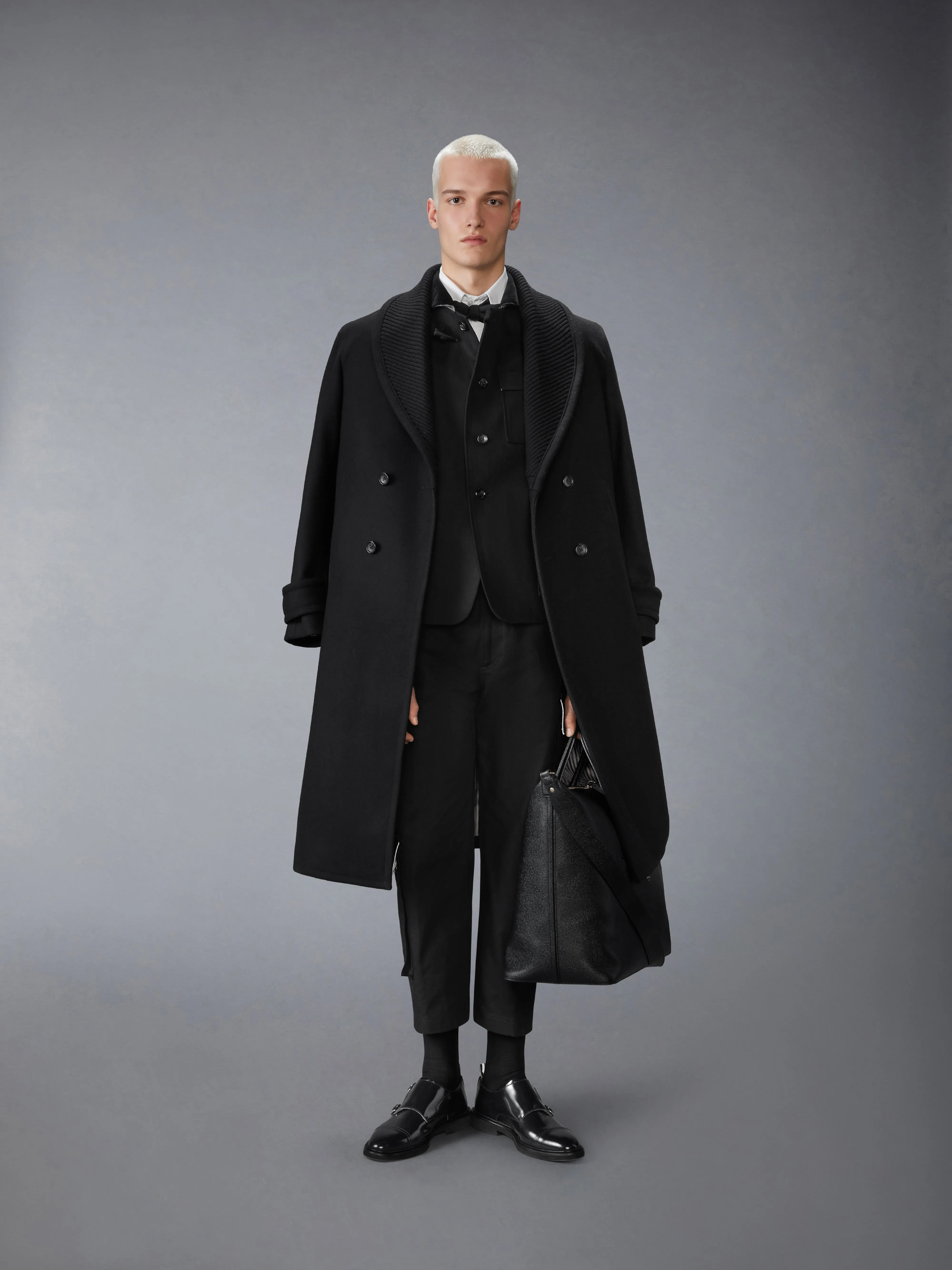 COTTON CANVAS FISHERMAN SHAWL SPORTCOAT sold by Thom Browne product image thumbnail 3