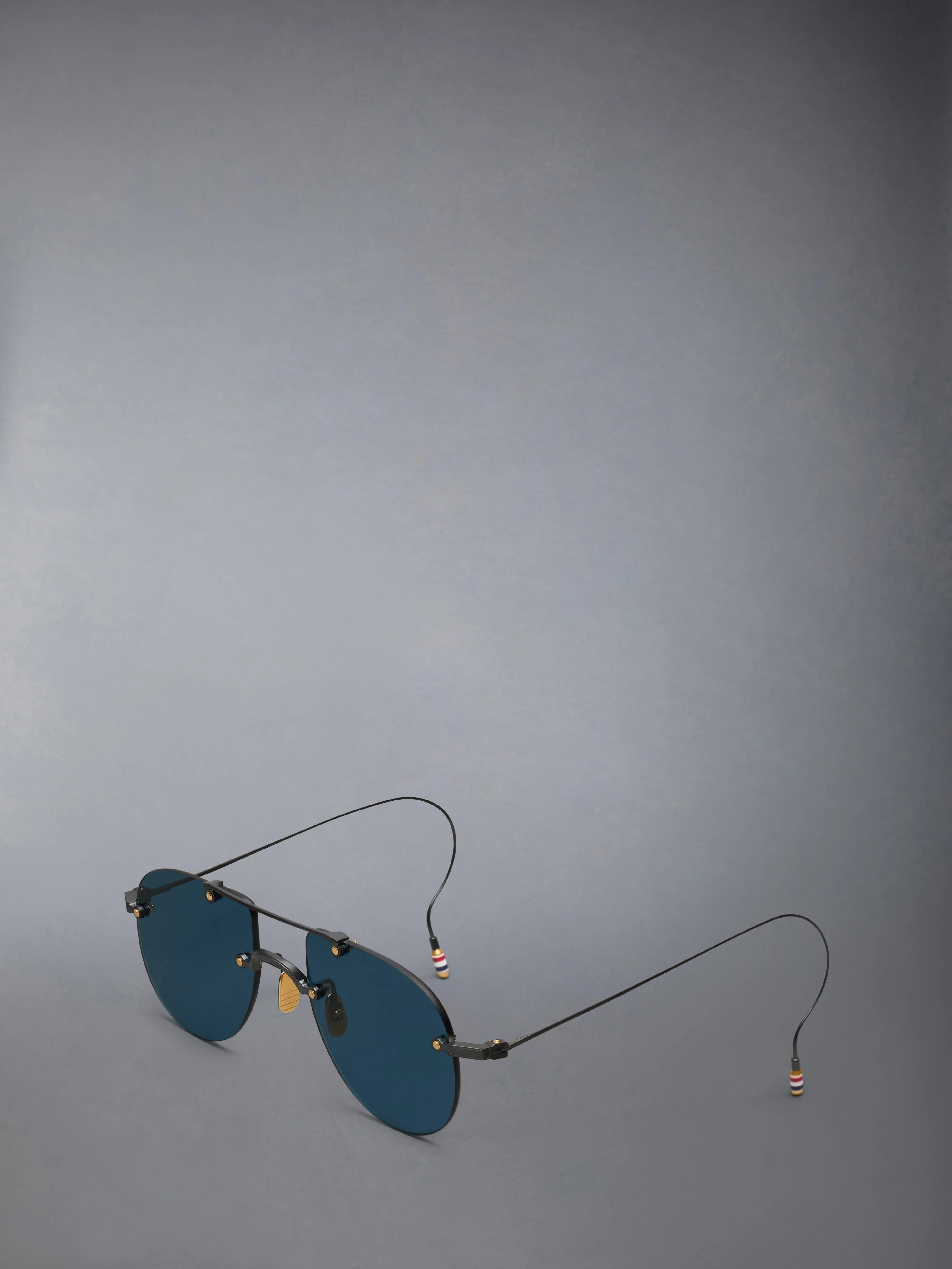 TITANIUM RIMLESS AVIATOR SUNGLASSES sold by Thom Browne product image thumbnail 2