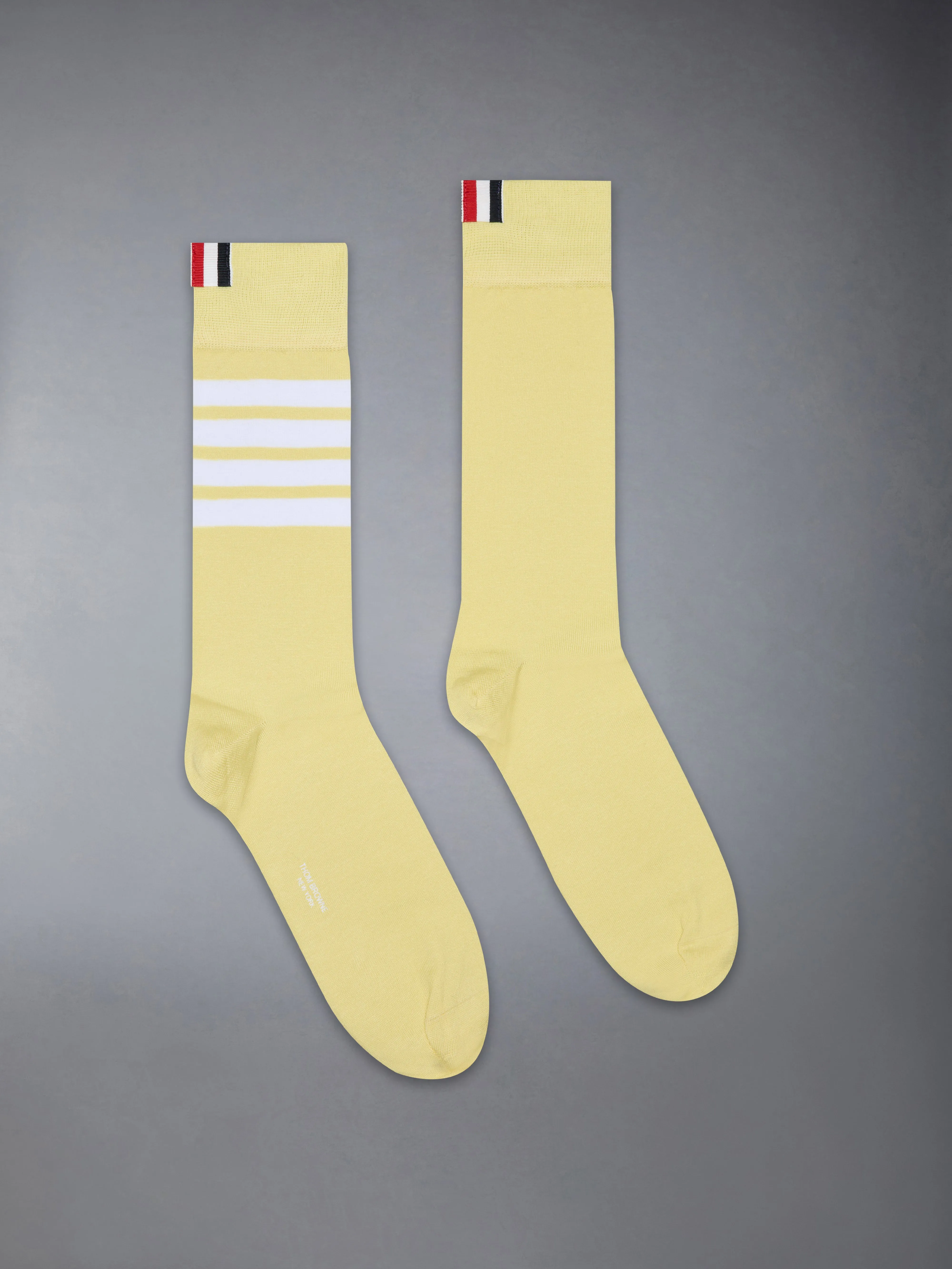 COTTON 4-BAR MID CALF SOCK sold by Thom Browne