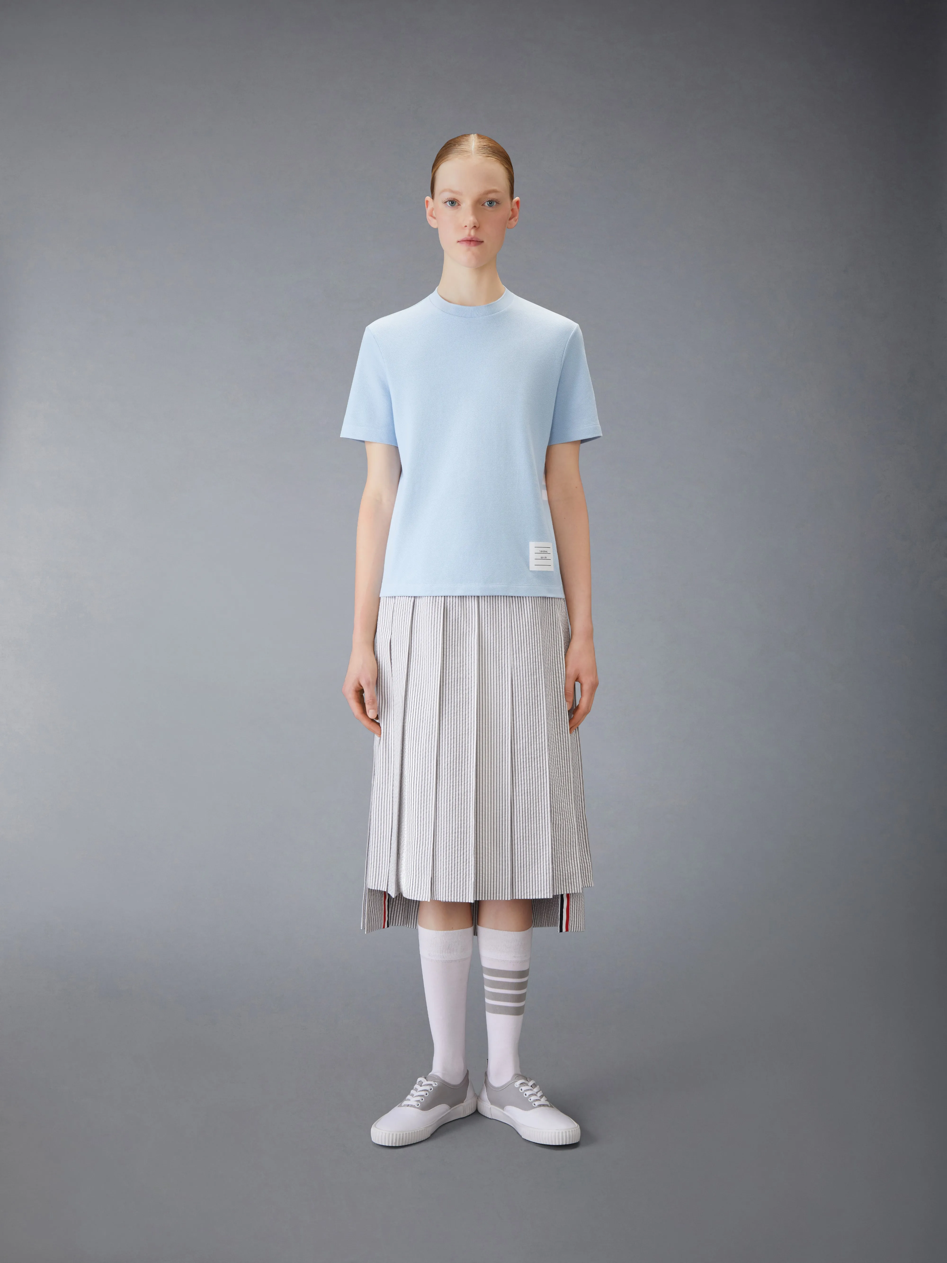 CLASSIC PIQUE 4-BAR TEE sold by Thom Browne product image thumbnail 4